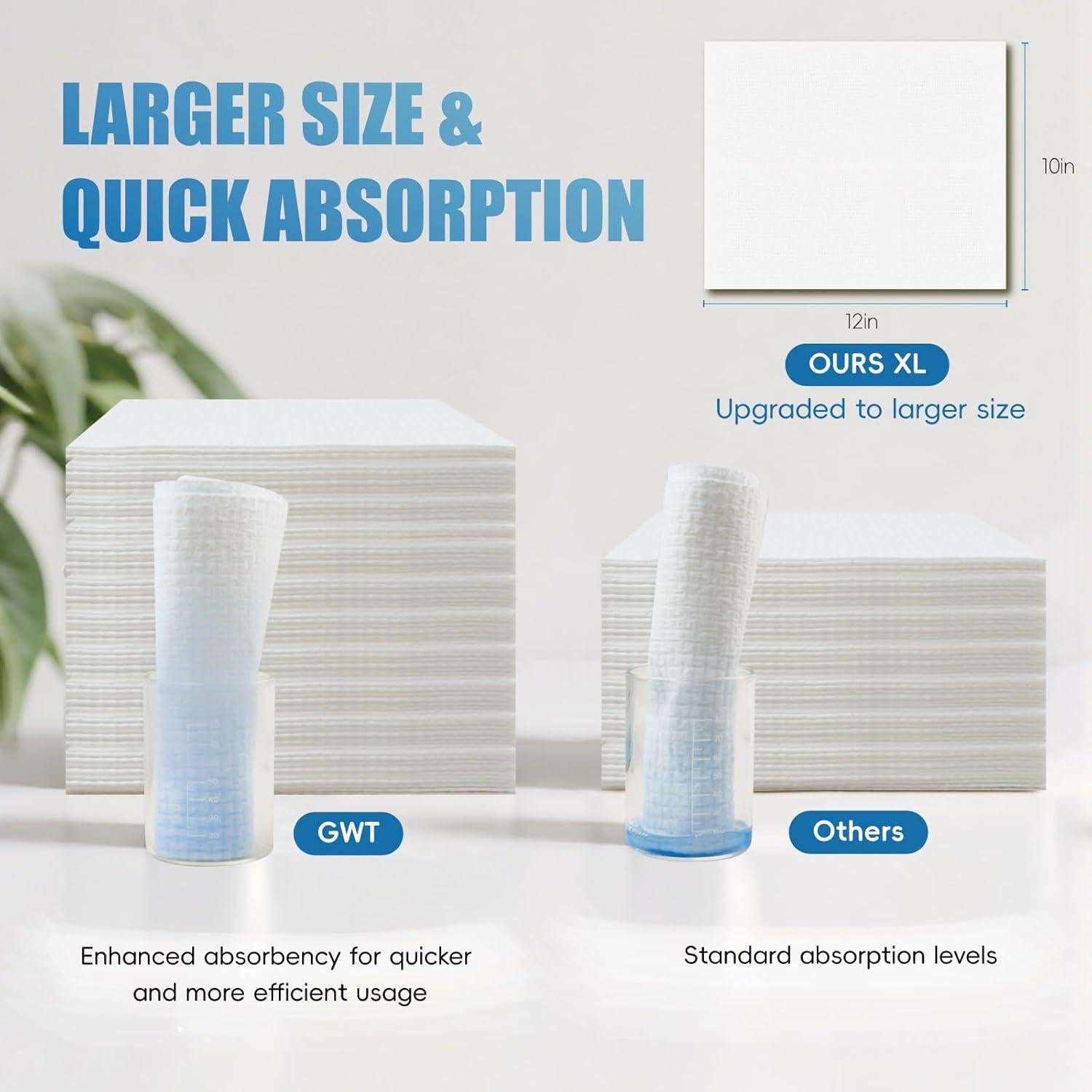 Toallas Desechables para la Cara GWT - 50 Unidades, 25.4x30.5 cm