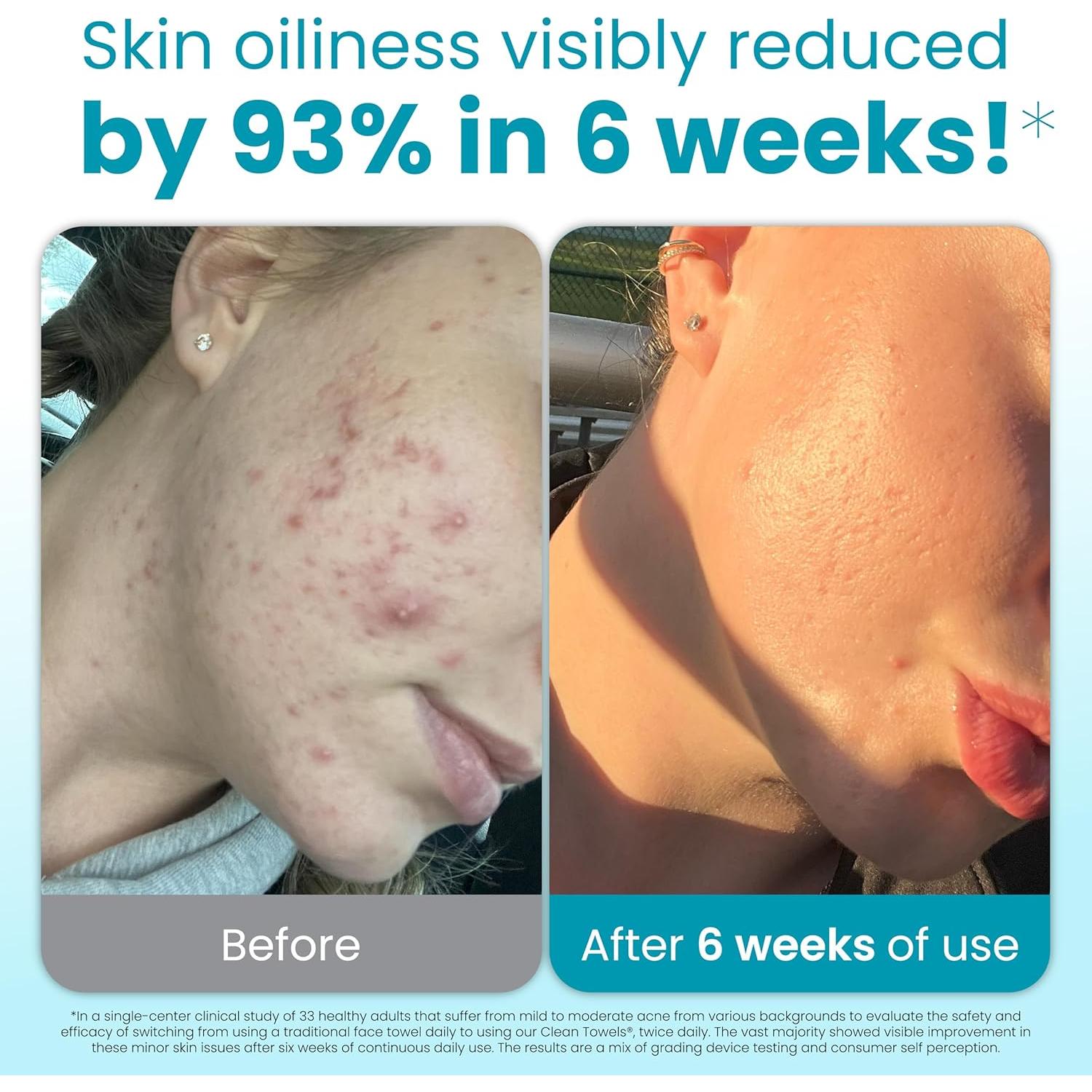 Toallitas Faciales Compostables Clean Skin Club 50 Unidades