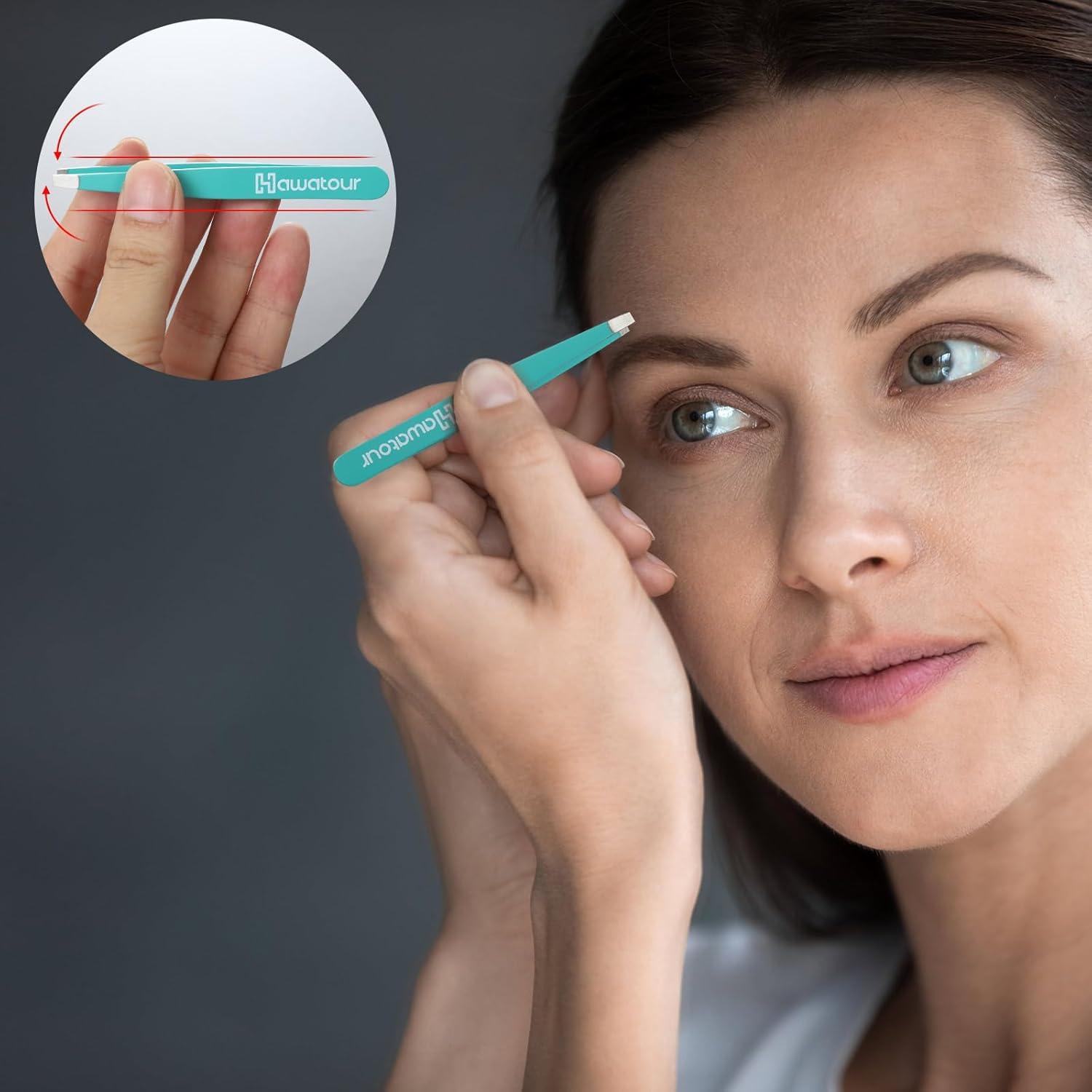 Juego de Pinzas HAWATOUR 4 Piezas Acero Inoxidable Multicolor