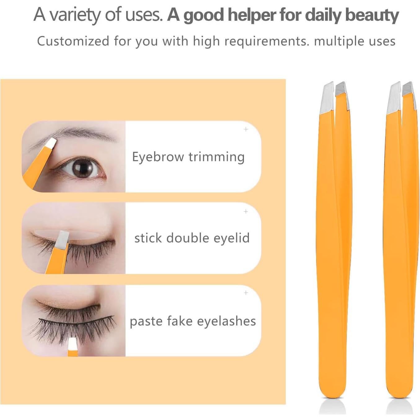 Juego de Pinzas de Acero Inoxidable DERLAIER 4 Piezas