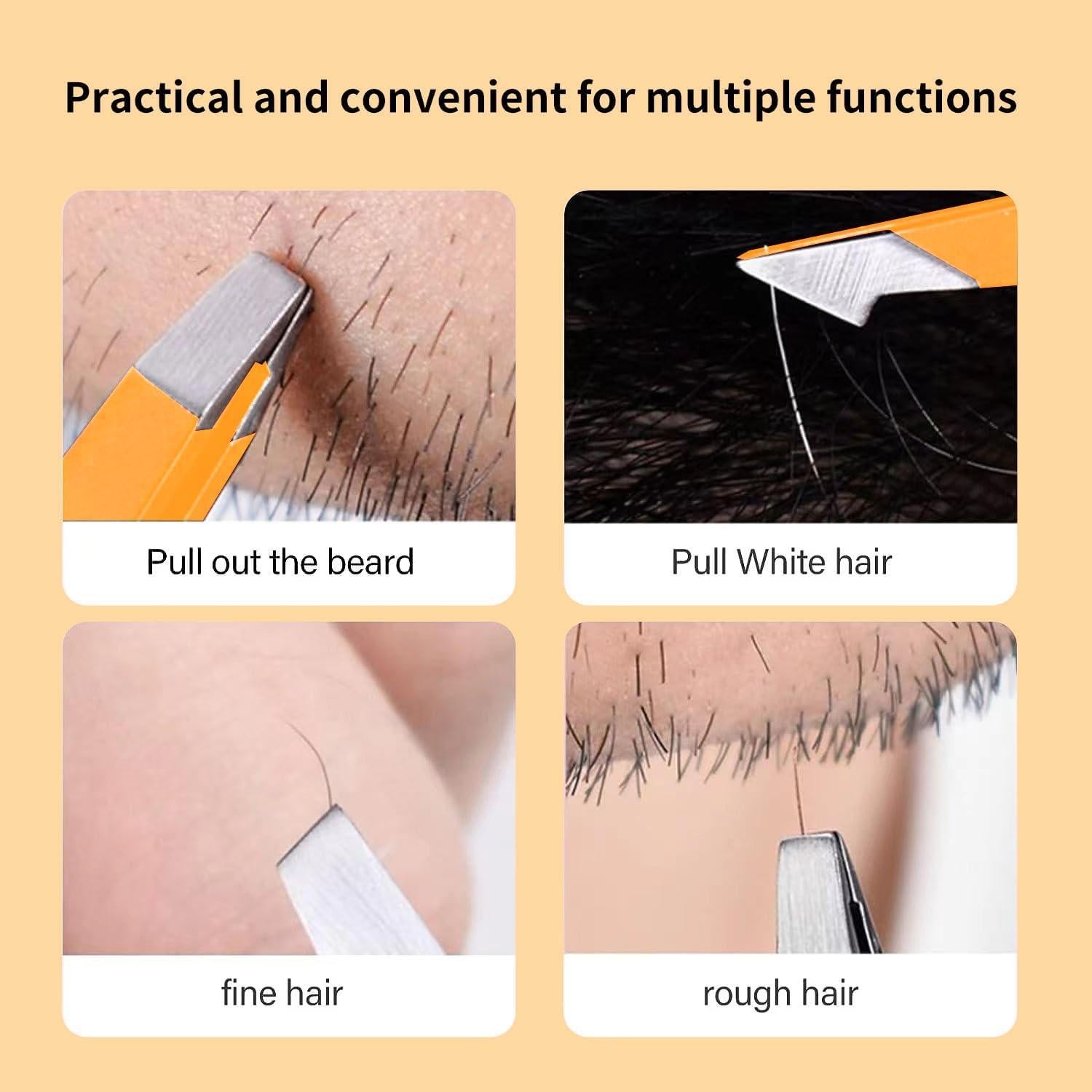 Juego de Pinzas de Acero Inoxidable DERLAIER 4 Piezas