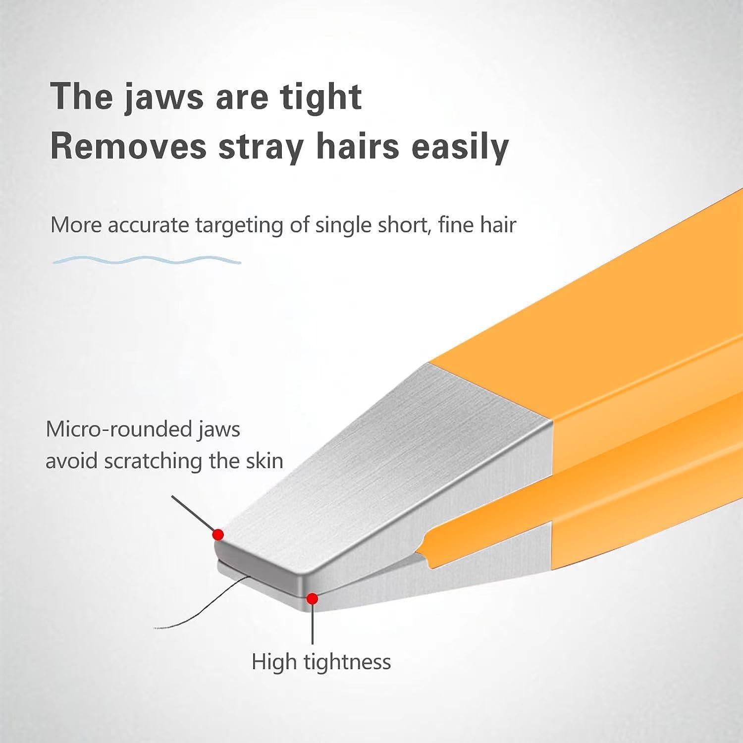 Juego de Pinzas de Acero Inoxidable DERLAIER 4 Piezas