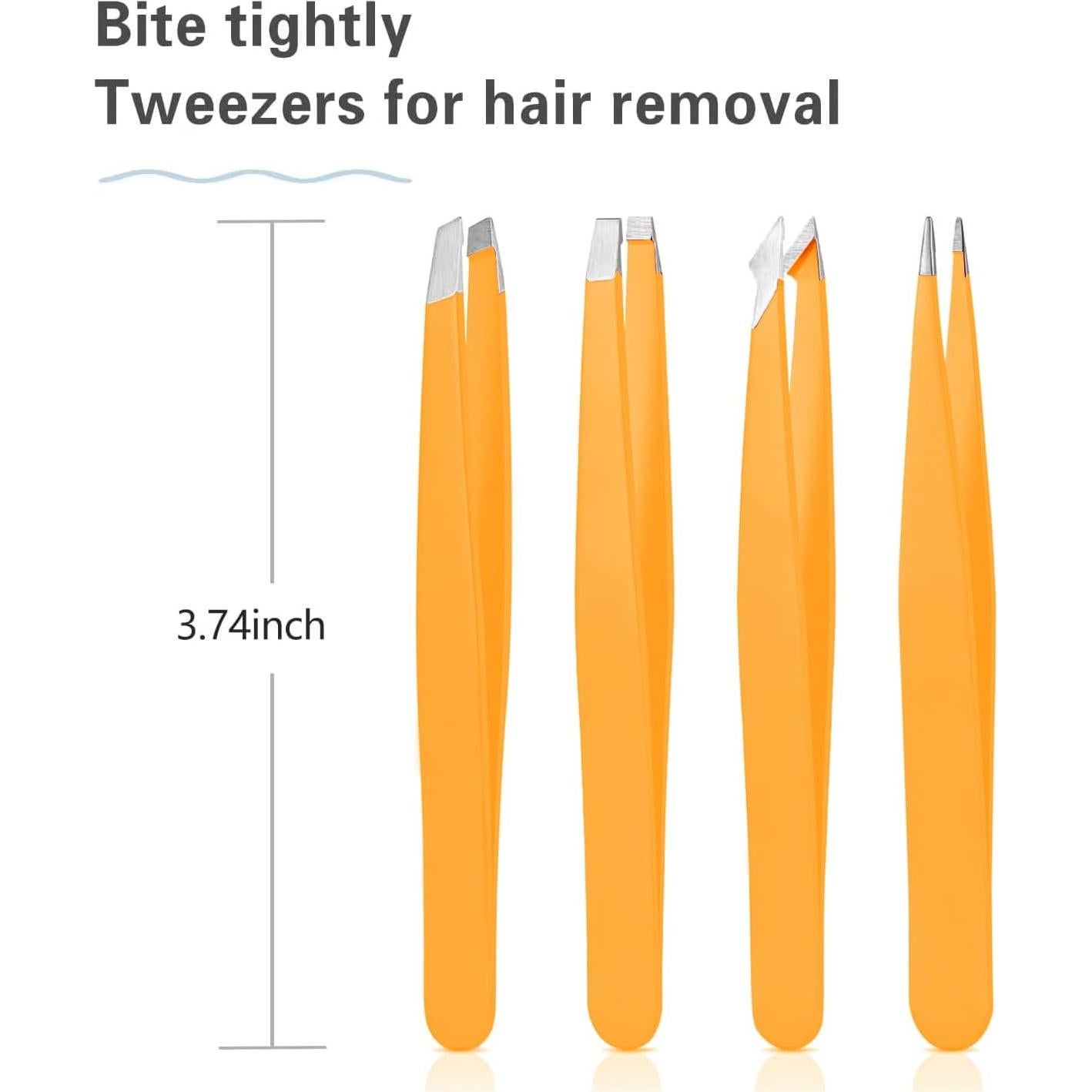 Juego de Pinzas de Acero Inoxidable DERLAIER 4 Piezas