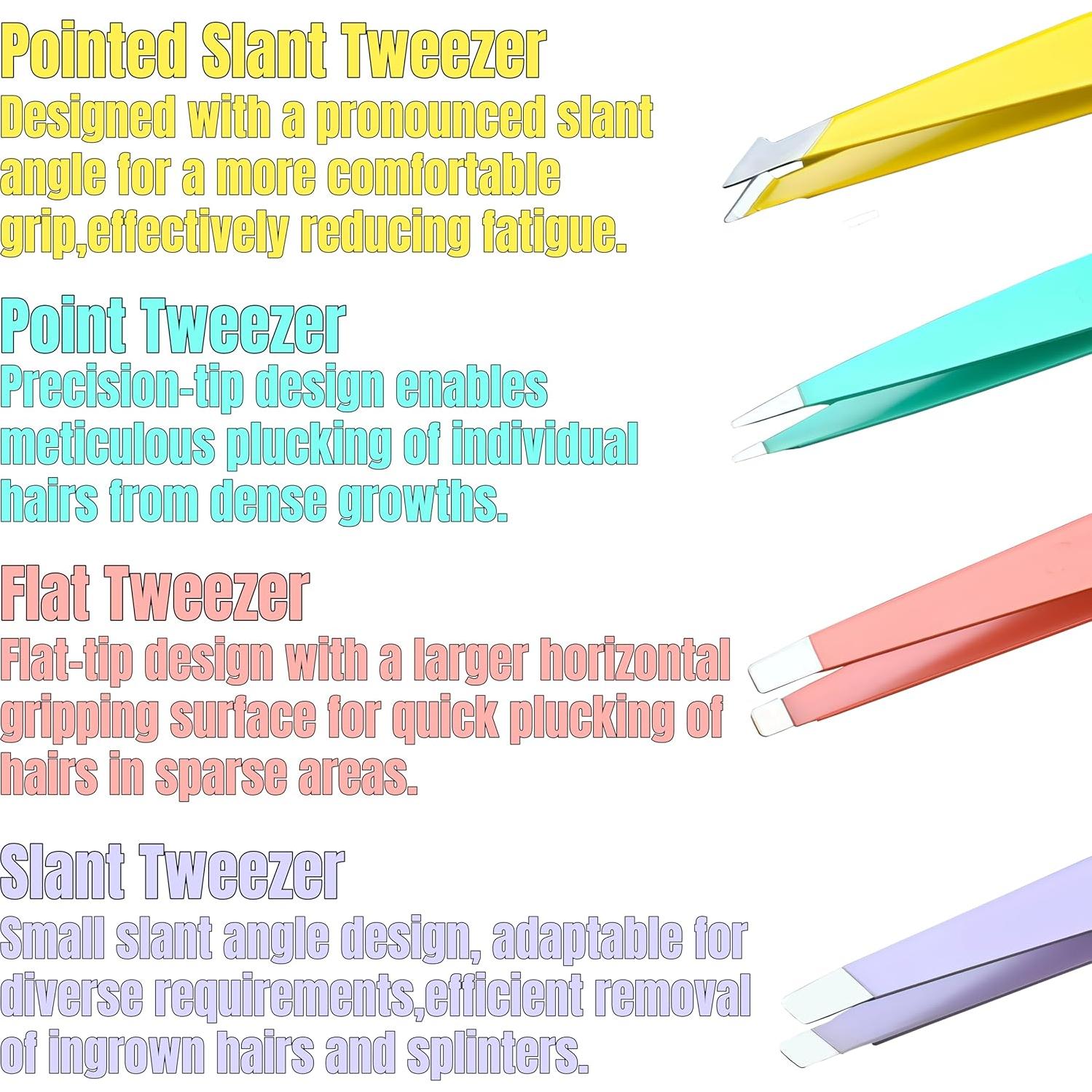 Juego de Pinzas 4 en 1 Genérico Rosa - Acero Inoxidable