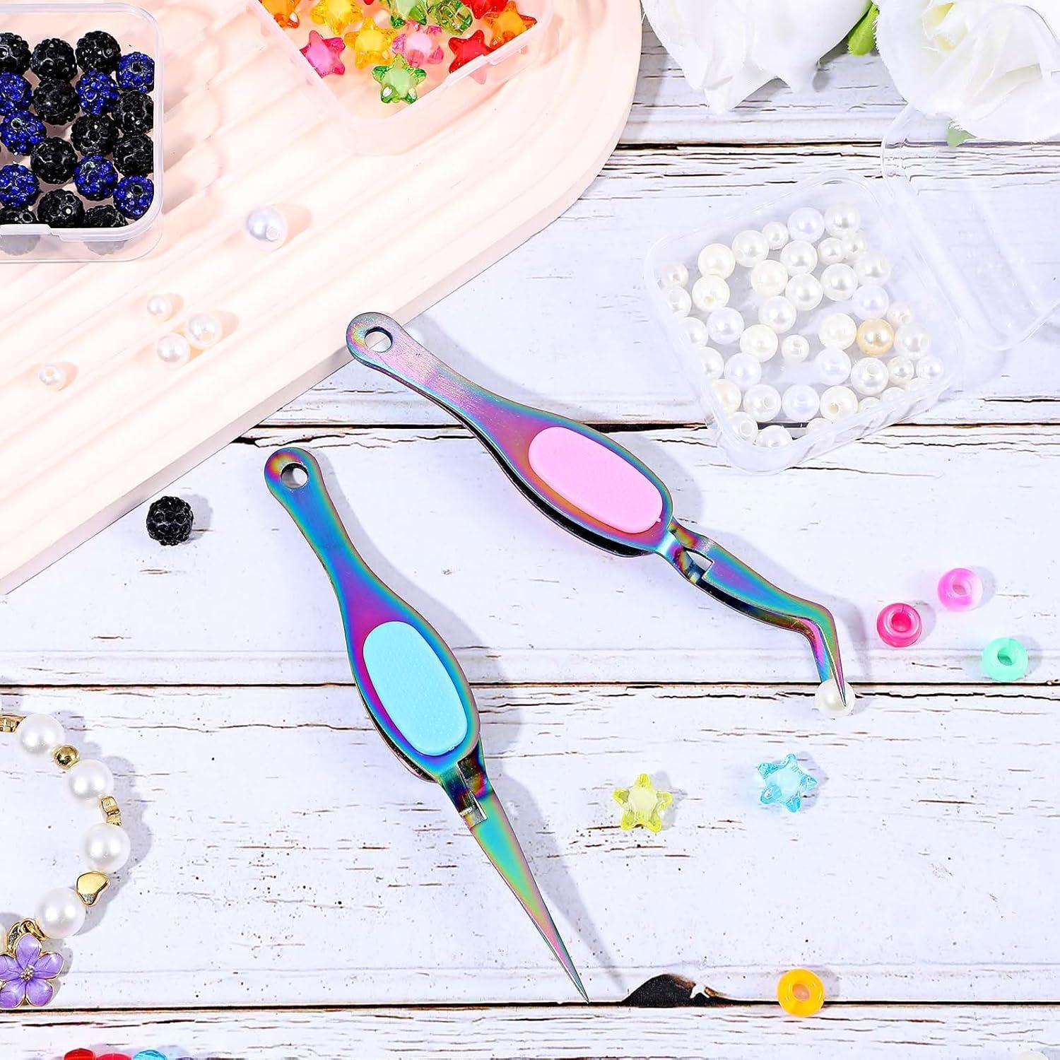 Juego de Pinzas de Precisión Ymapinc 2 Piezas Acero Inoxidable