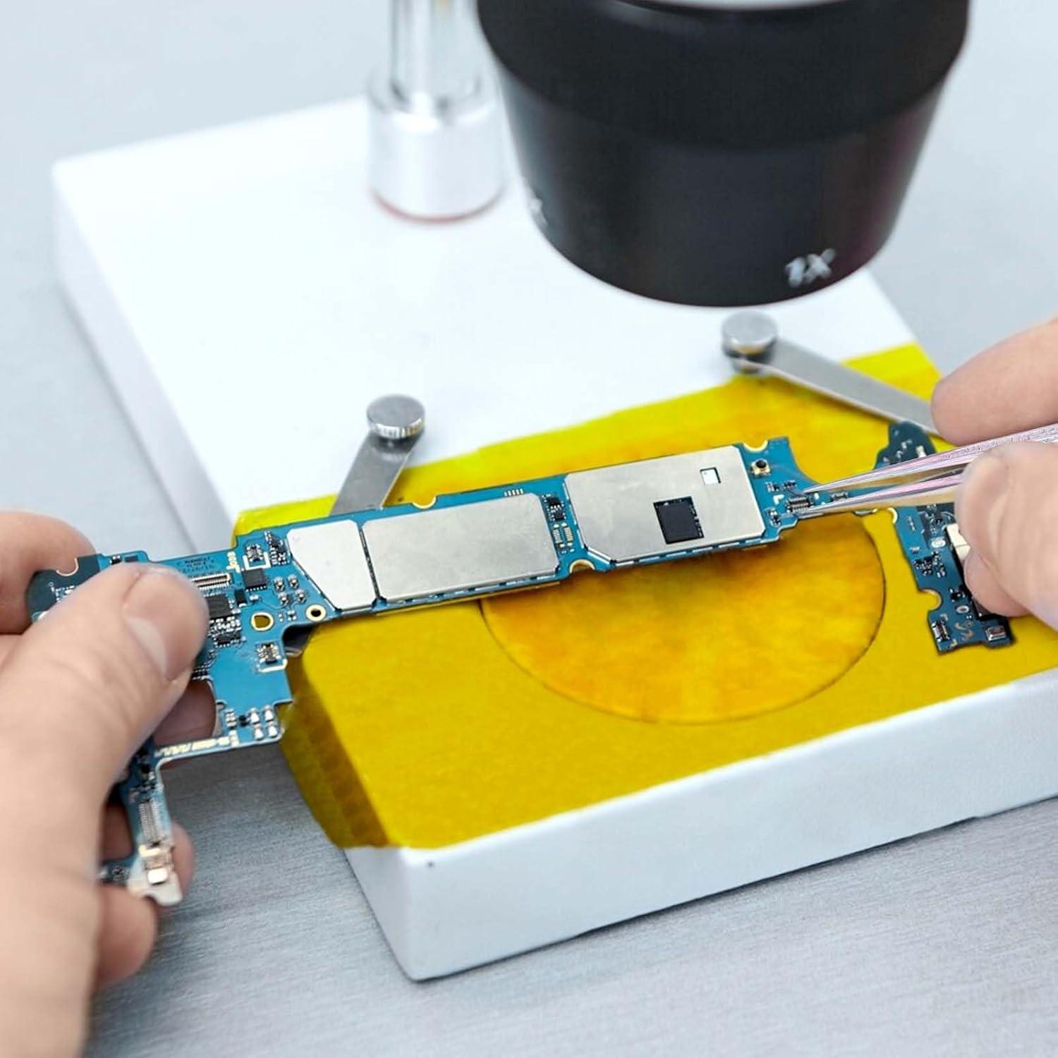 Juego de Pinzas de Precisión Ymapinc 2 Piezas Acero Inoxidable