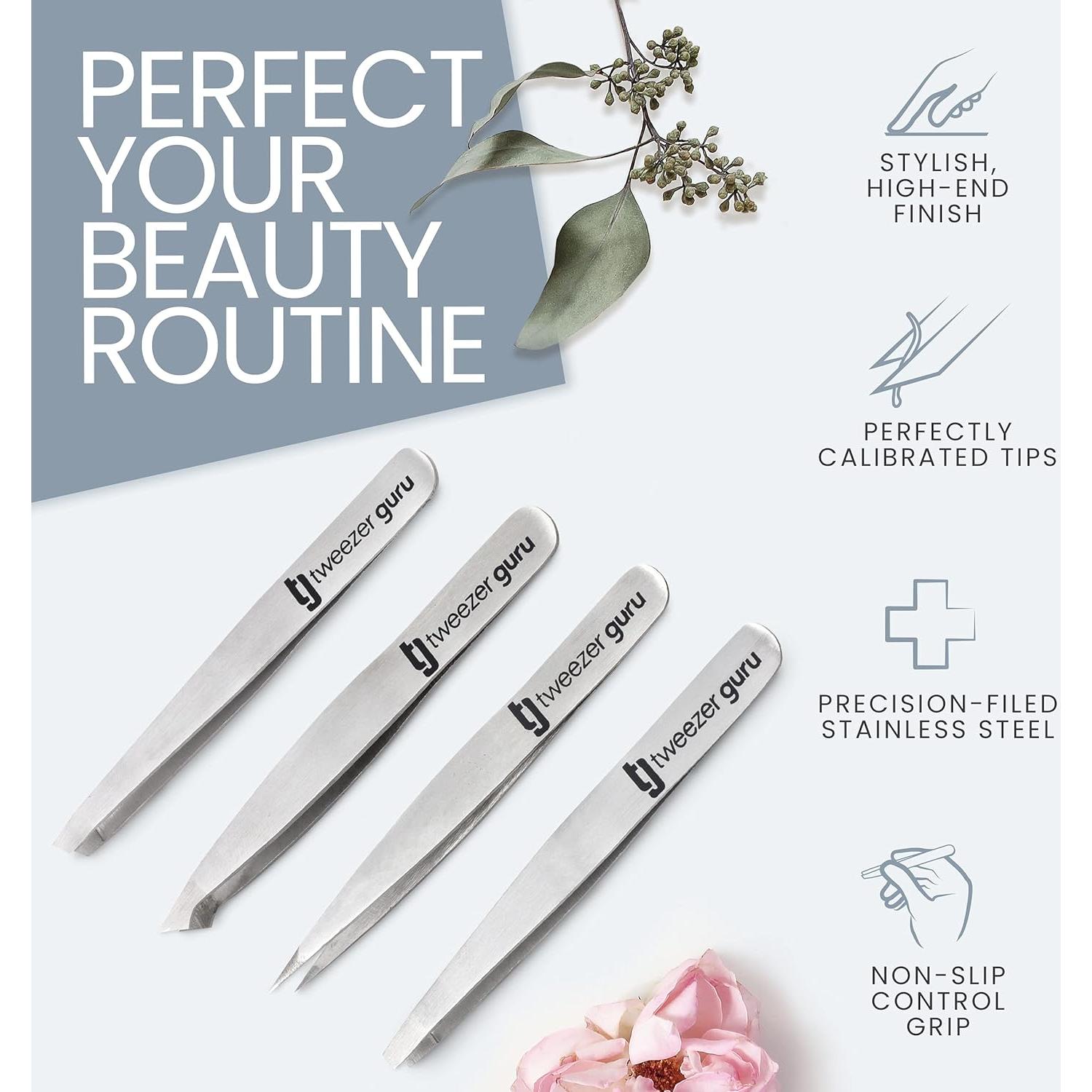 Juego de Pinzas de Precisión TWEEZER GURU - 4 Piezas