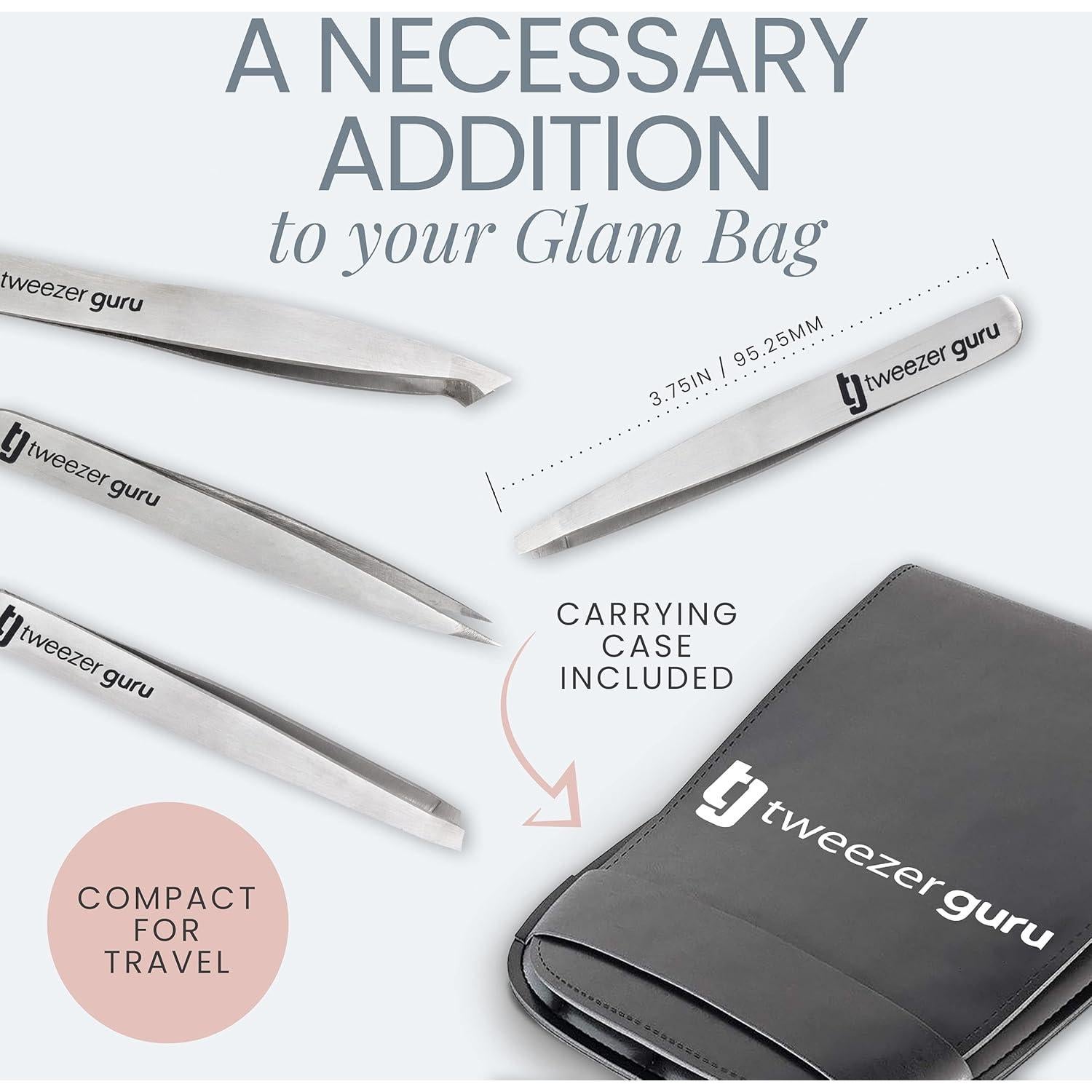 Juego de Pinzas de Precisión TWEEZER GURU - 4 Piezas