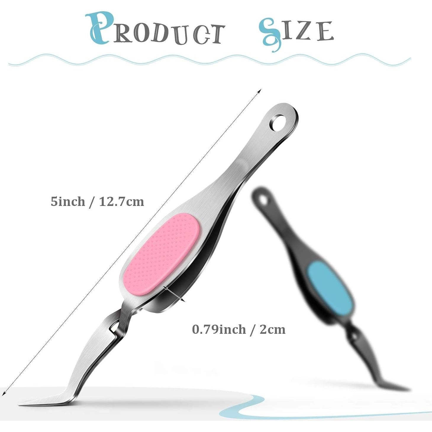 Pinzas de Precisión Curvadas Honoson 3 Piezas Acero Inoxidable