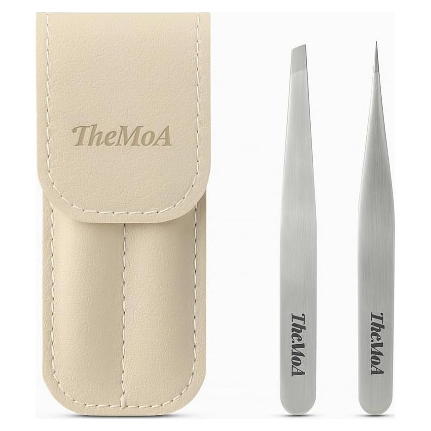 Juego de Pinzas de Precisión THEMOA - Acero Inoxidable, 2 Puntas