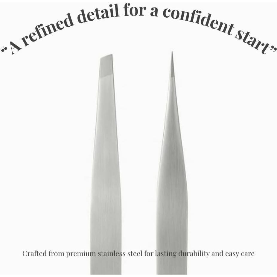 Juego de Pinzas de Precisión THEMOA - Acero Inoxidable, 2 Puntas