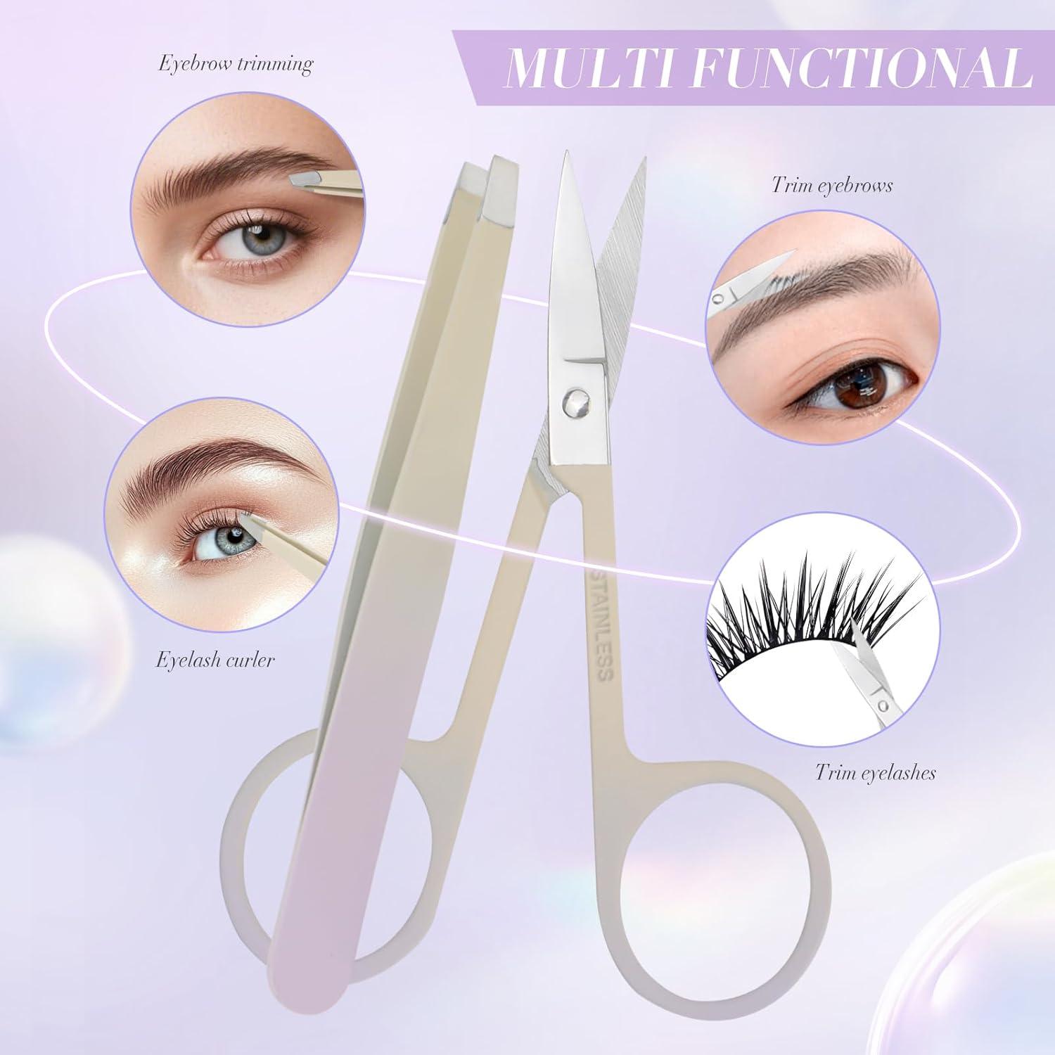 Juego de 6 Pinzas de Belleza ODELY con Estuche de Viaje