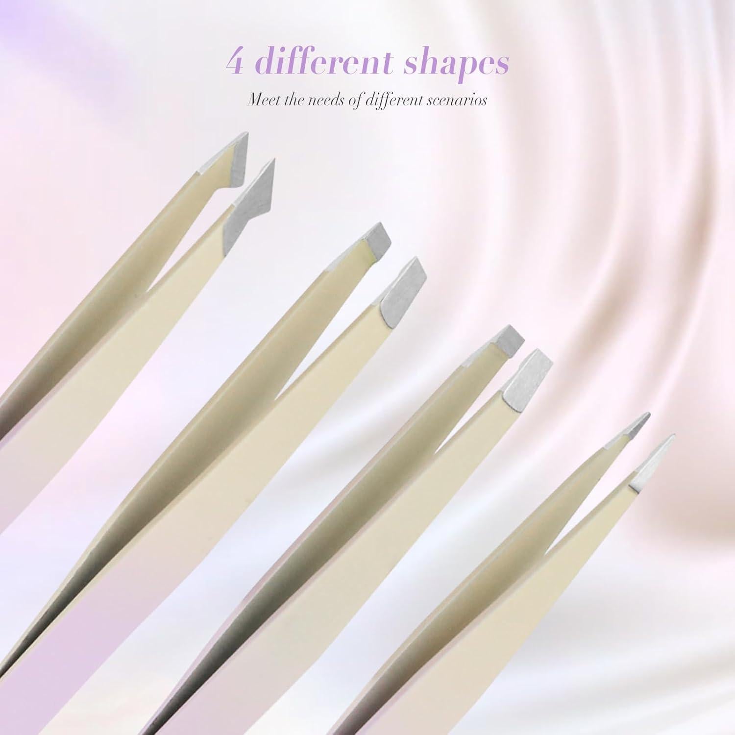 Juego de 6 Pinzas de Belleza ODELY con Estuche de Viaje