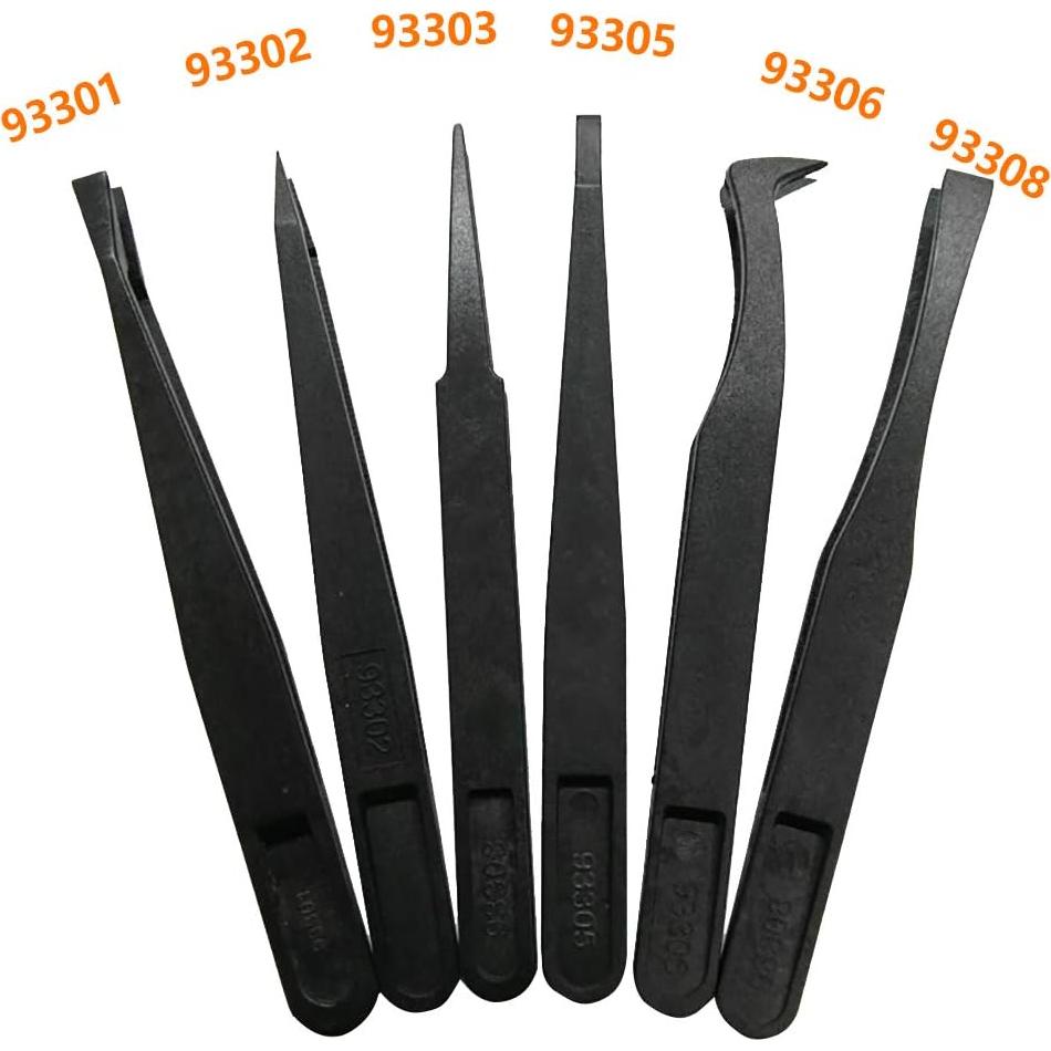 Kit de Pinzas de Plástico Antiestáticas FEITA - 6 Pcs