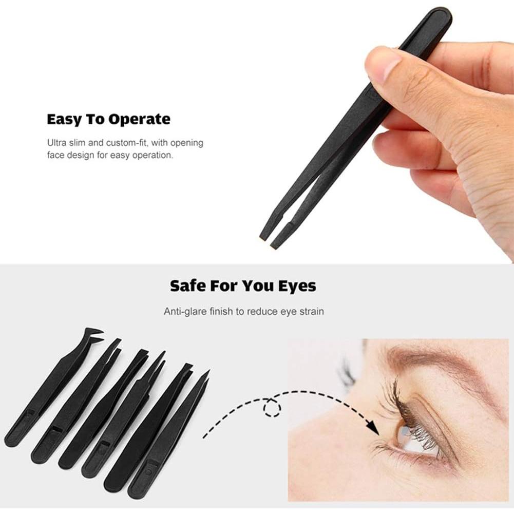 Kit de Pinzas de Plástico Antiestáticas FEITA - 6 Pcs