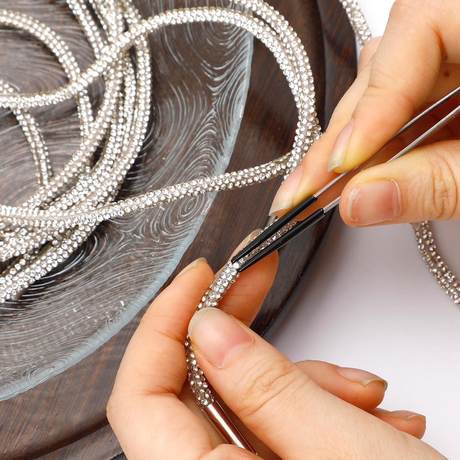 Juego de 6 Pinzas de Precisión Enodny con Punta de Goma