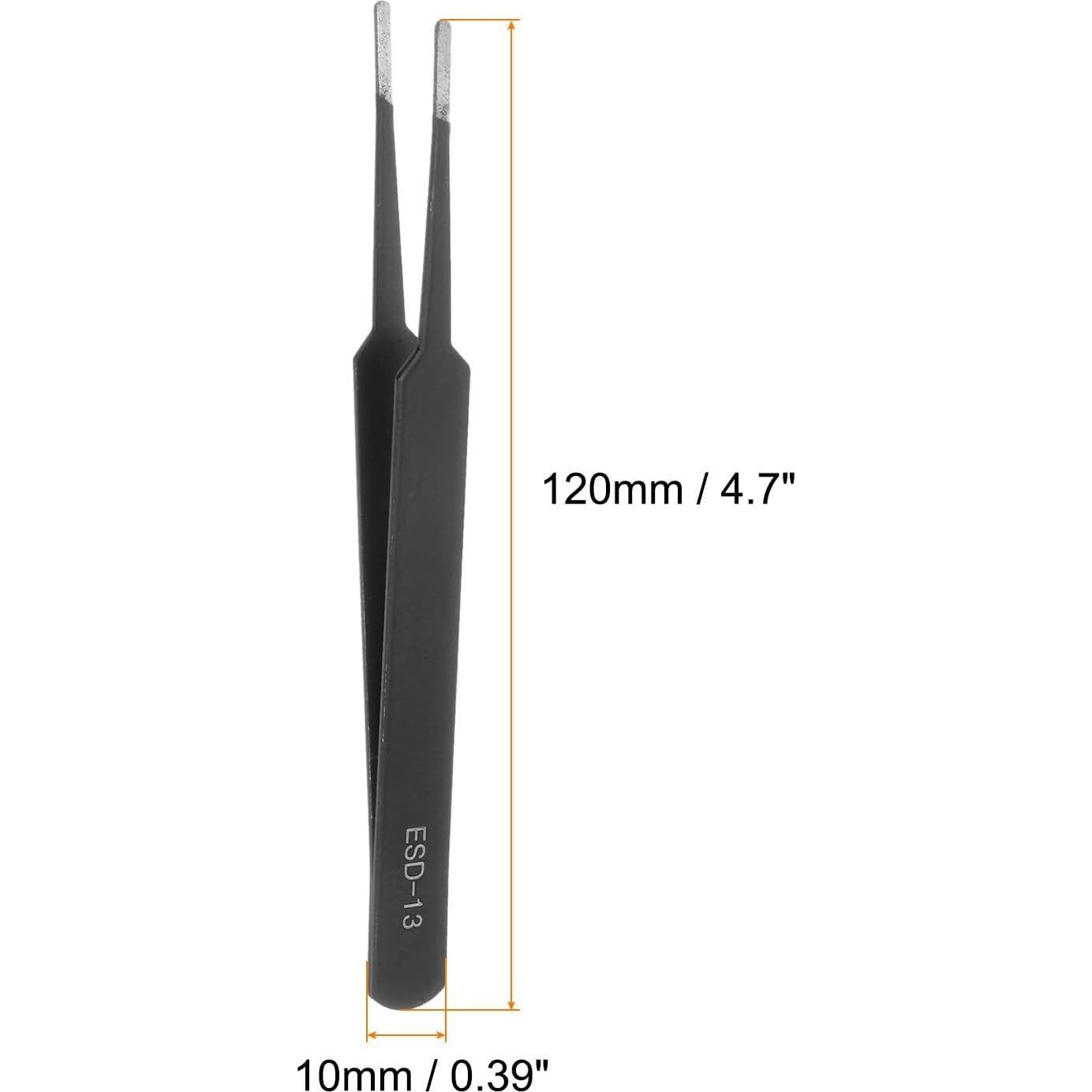 Juego de Pinzas de Precisión HARFINGTON ESD-13 120mm 4 Piezas