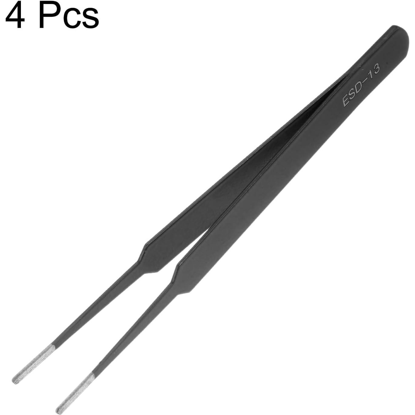 Juego de Pinzas de Precisión HARFINGTON ESD-13 120mm 4 Piezas