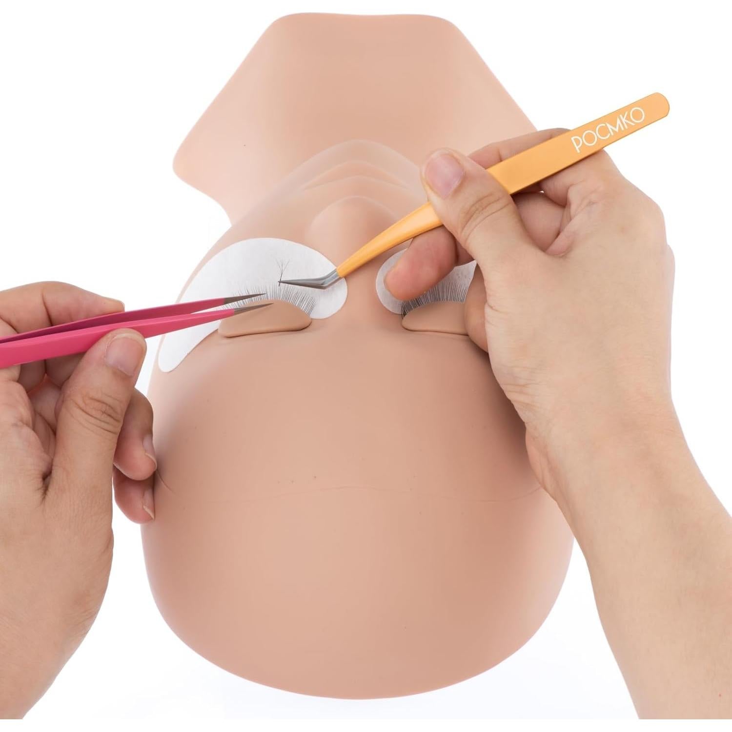 Kit de Pinzas para Extensiones de Pestañas POCMKO - 5 Piezas