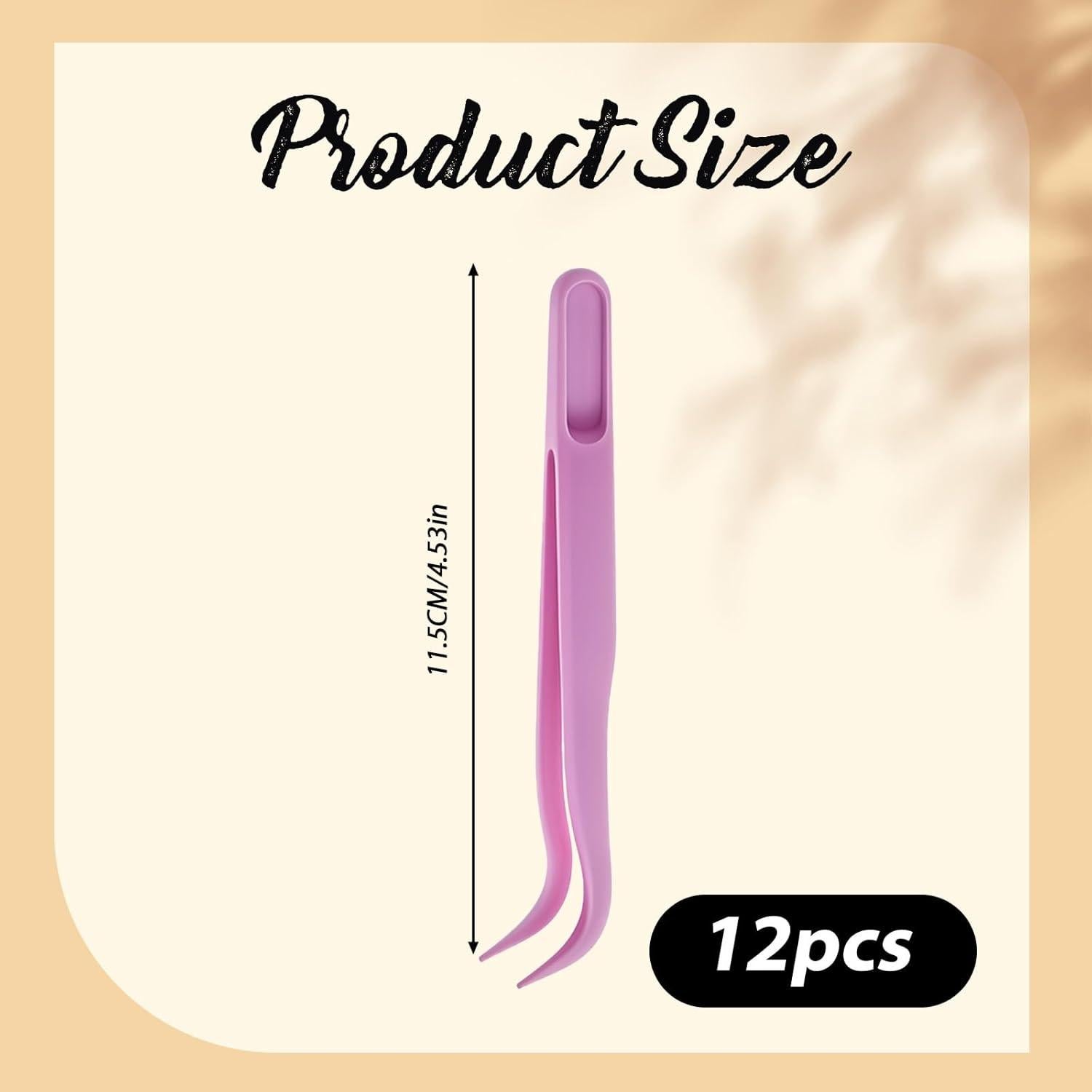 12 Pinzas de Plástico Curvadas 11.5 cm para Manualidades JJUNW