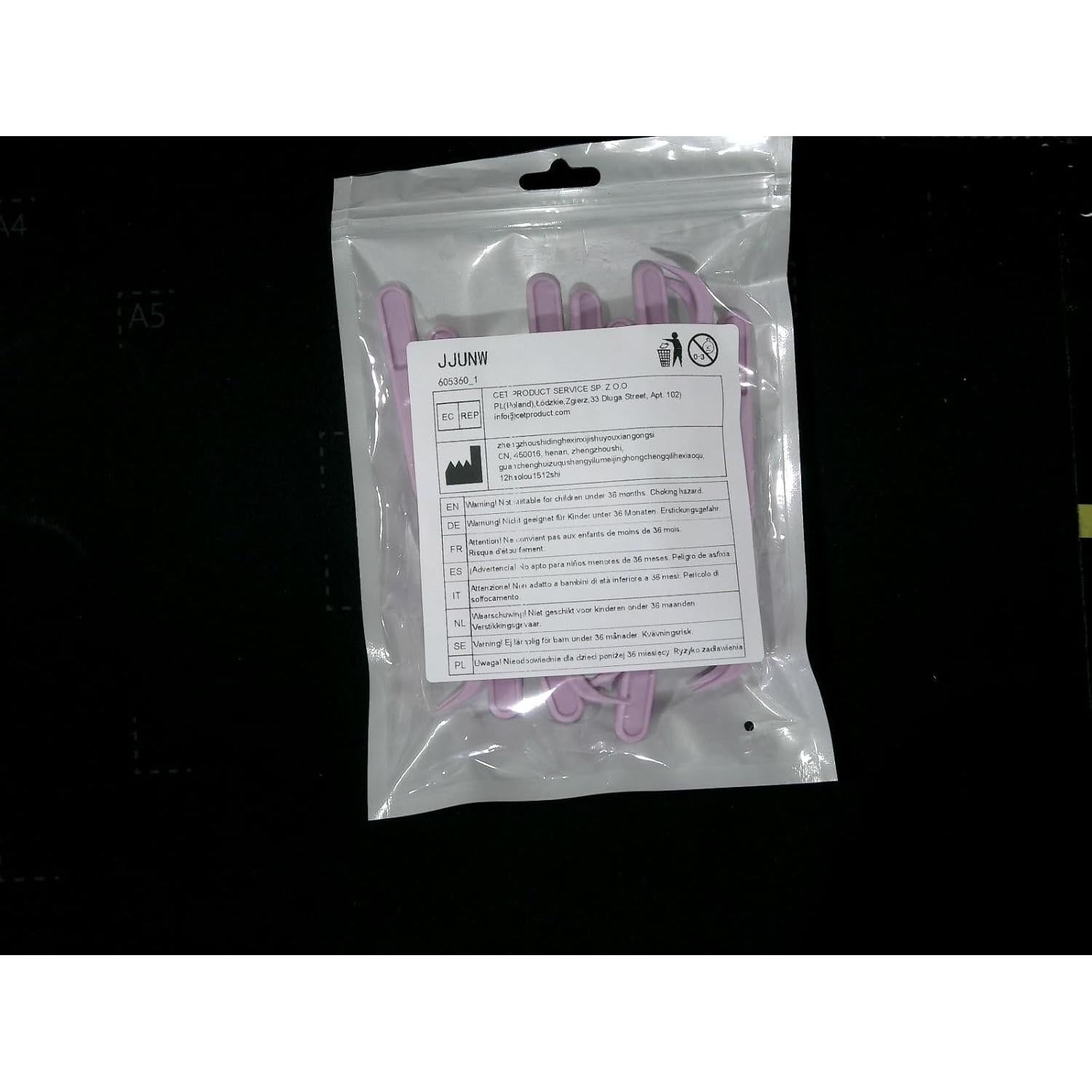 12 Pinzas de Plástico Curvadas 11.5 cm para Manualidades JJUNW