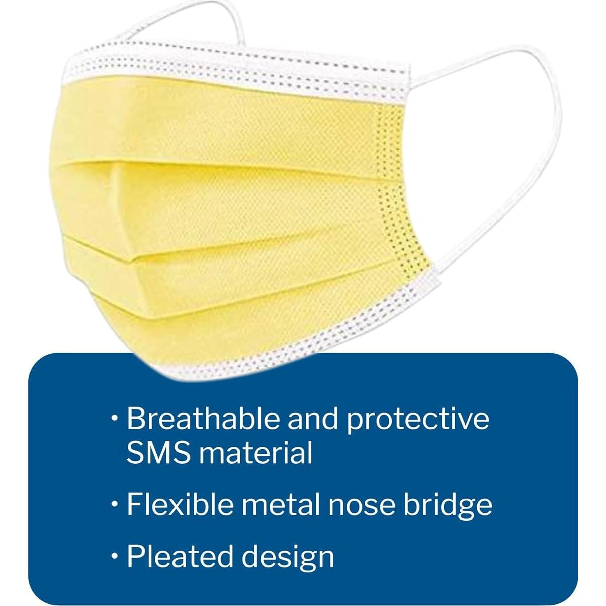 Mascarillas Médicas McKesson Nivel 1, Plisadas, 50 Unidades