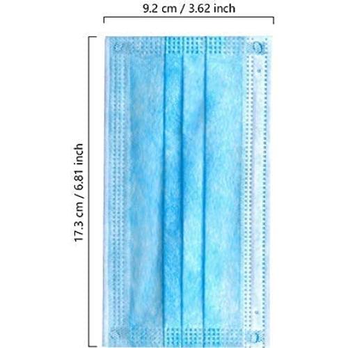 Mascarillas Desechables Wecolor 100 Pcs 3 Capas Azul