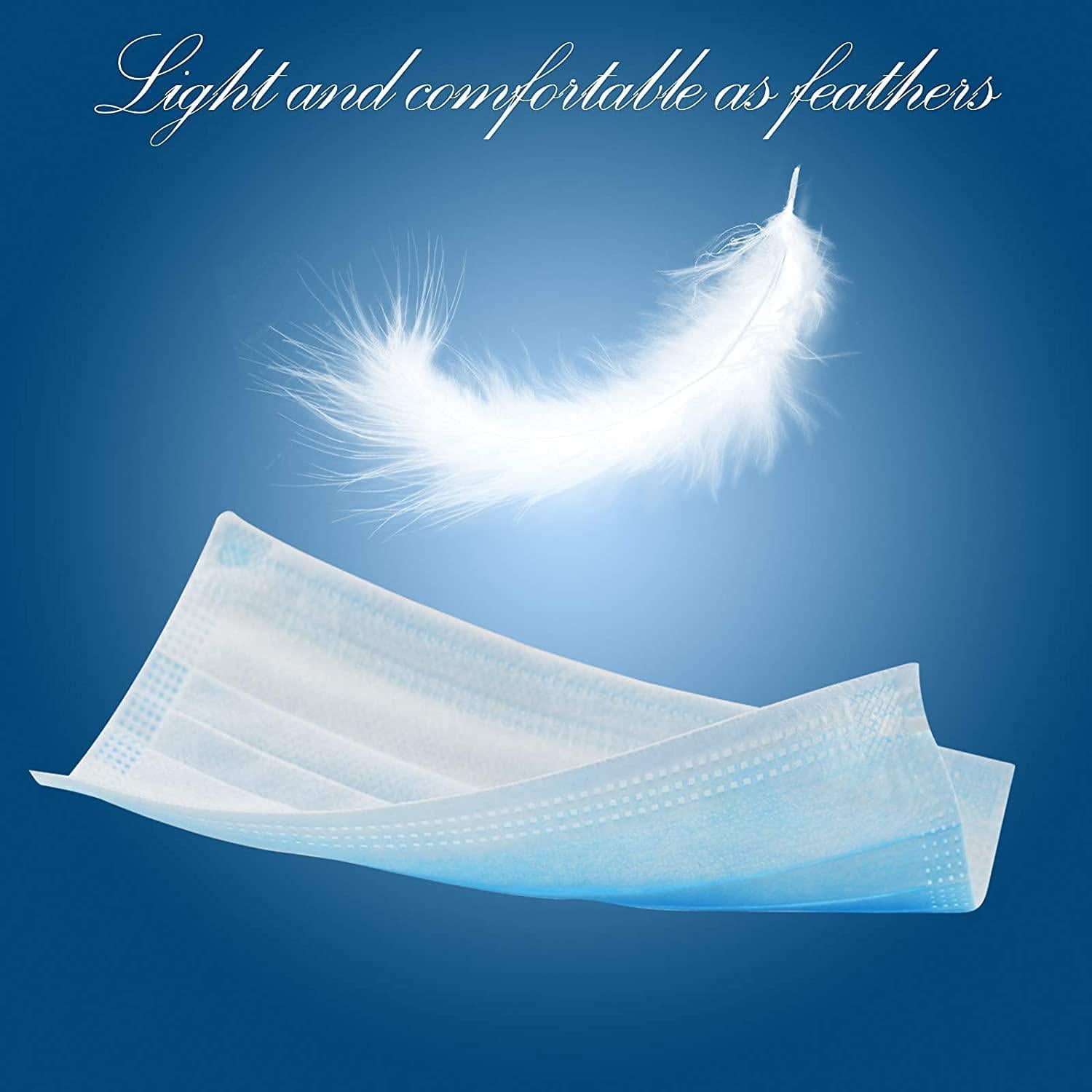 Mascarillas Desechables Hotodeal 50 Pcs 3 Capas Azul