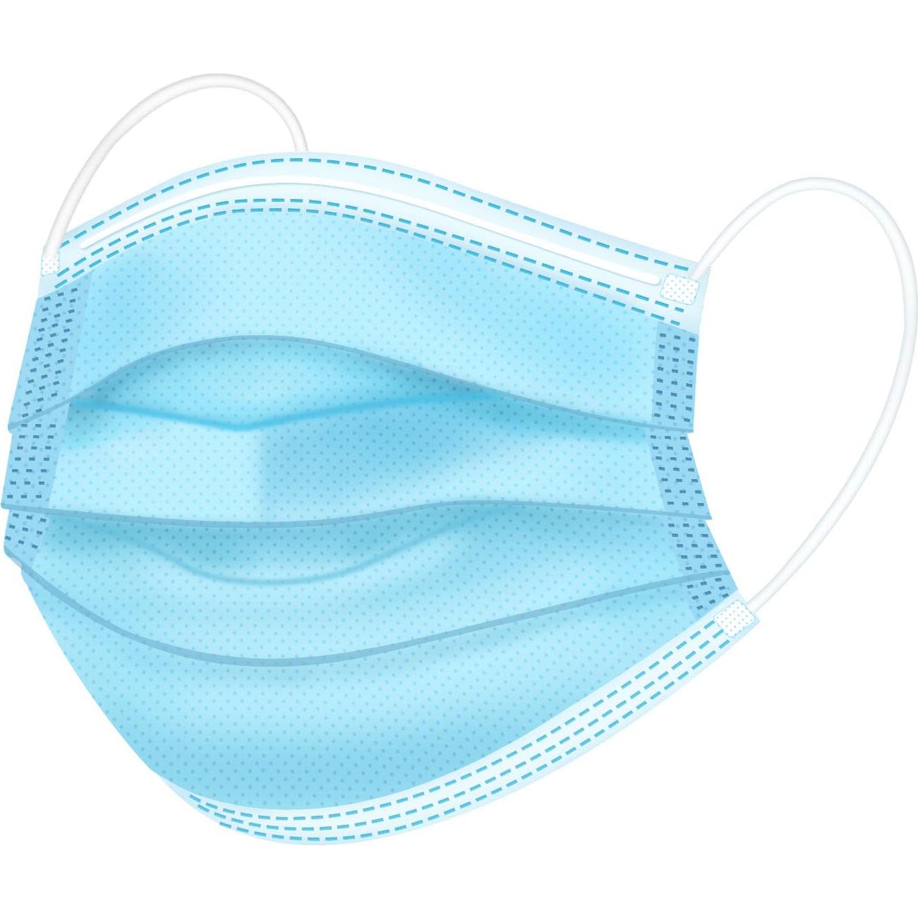 Mascarillas Desechables Hotodeal 50 Pcs 3 Capas Azul