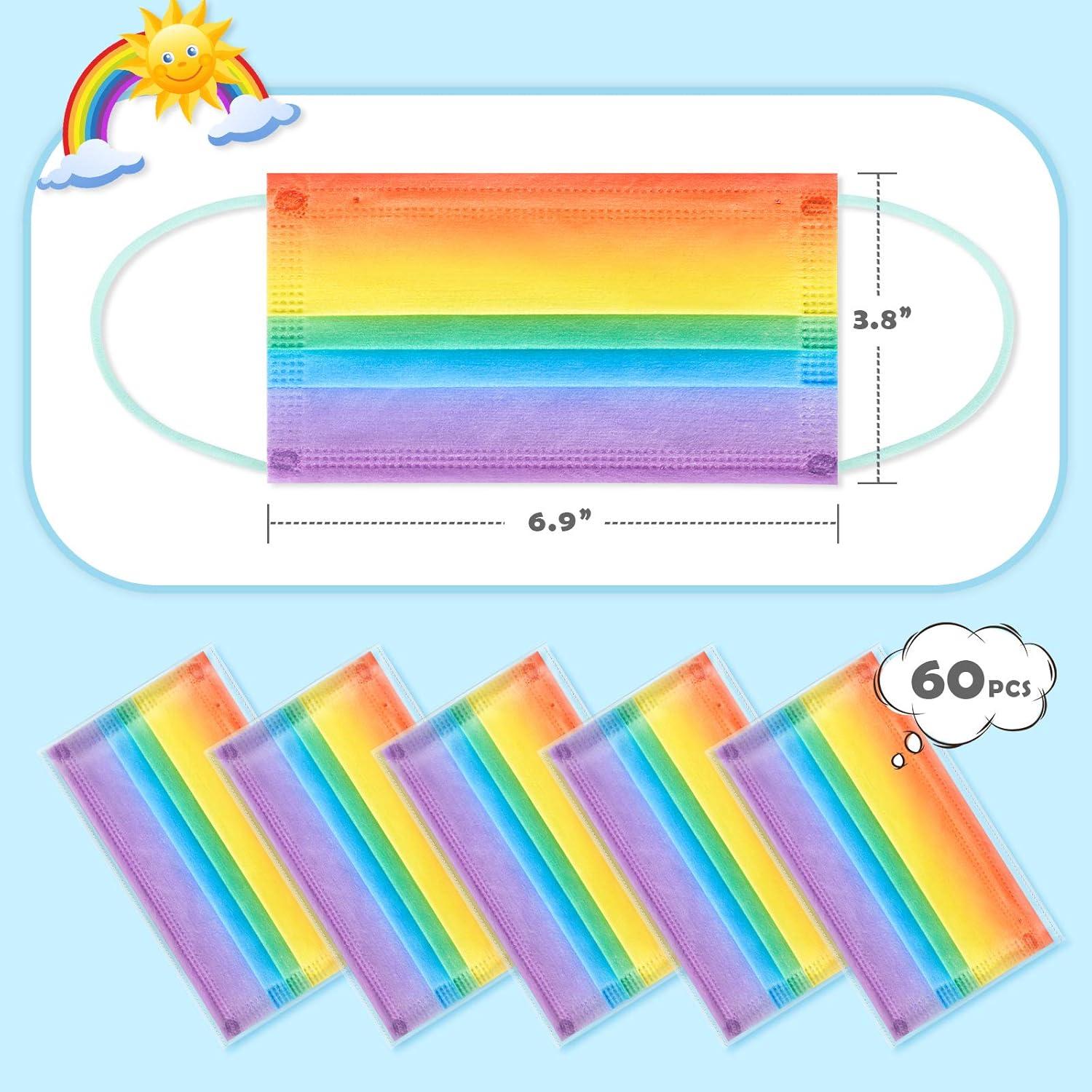 Paquete de 60 Mascarillas Desechables Attom Tech Adulto Arcoíris