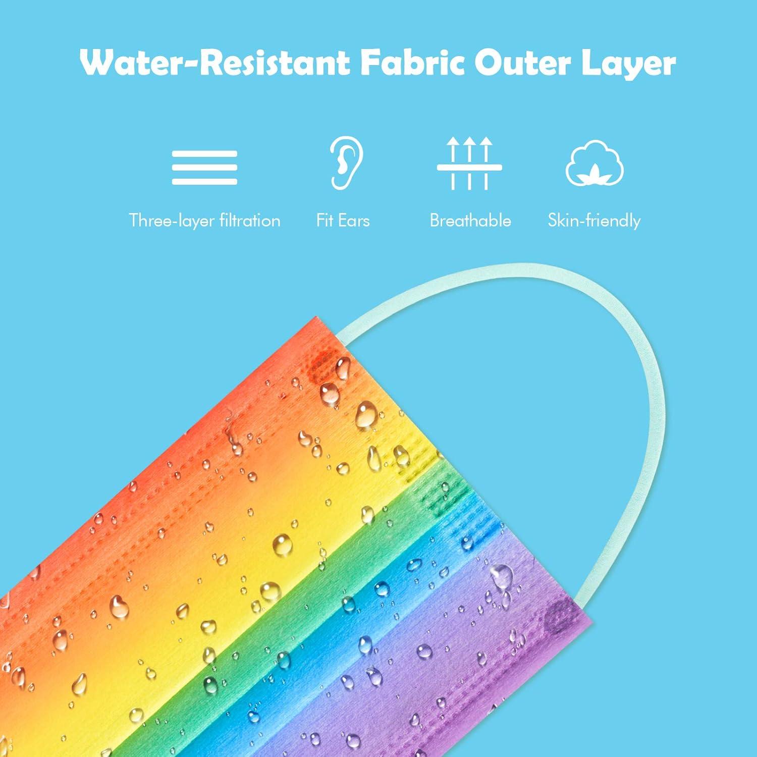 Paquete de 60 Mascarillas Desechables Attom Tech Adulto Arcoíris