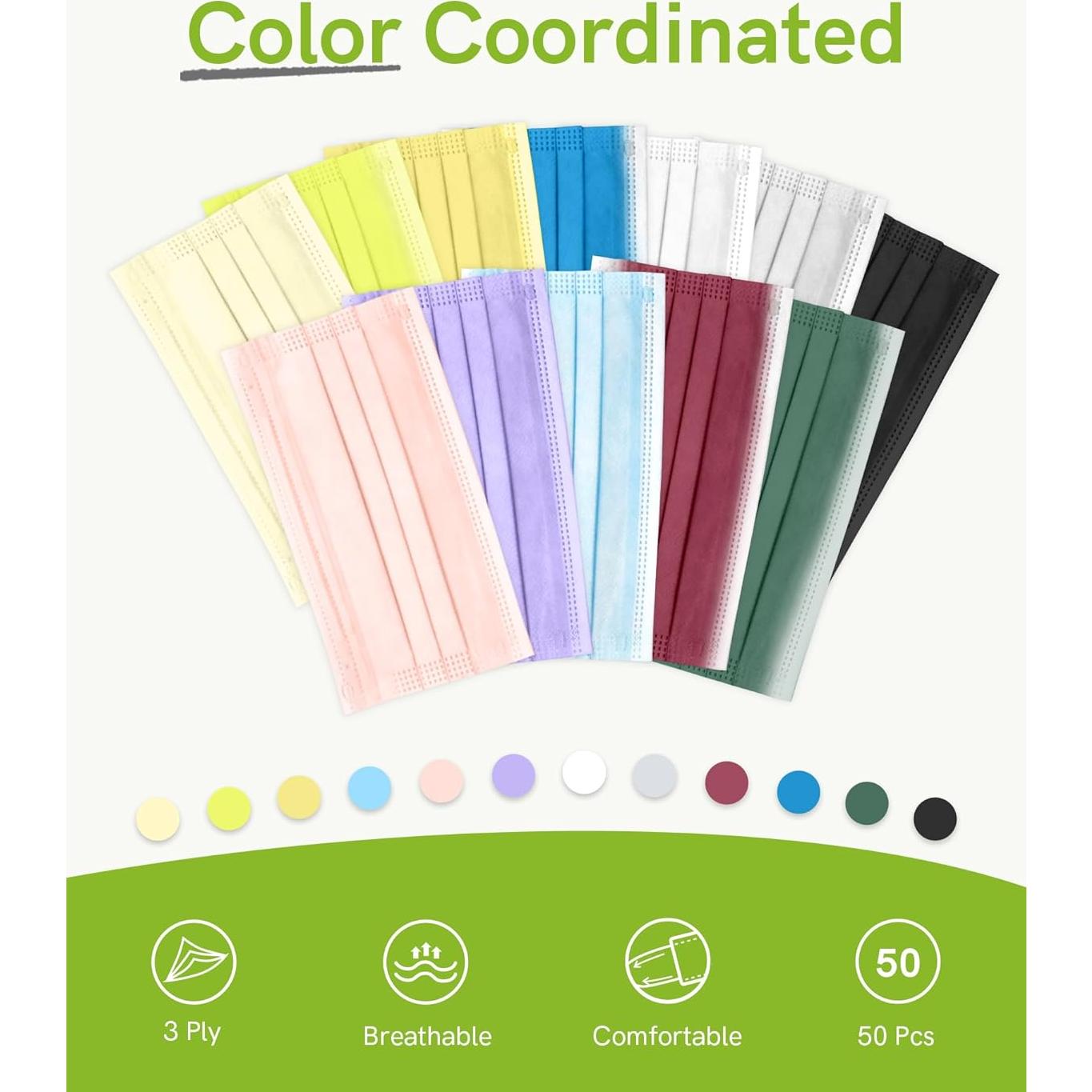 Mascarillas Desechables FriCARE 3 Capas Grado Médico 50 Unidades