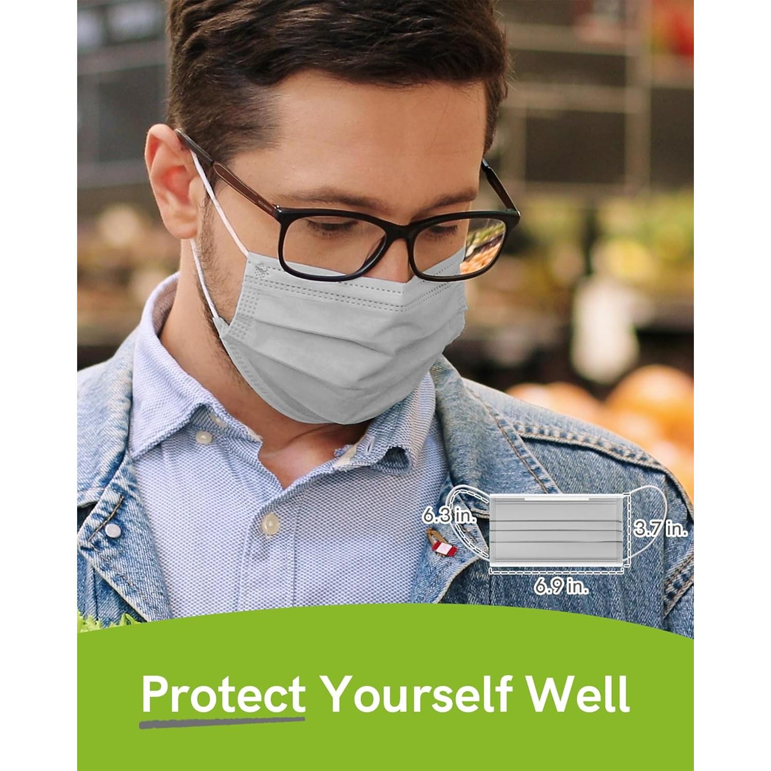 Mascarillas Desechables FriCARE 3 Capas Grado Médico 50 Unidades