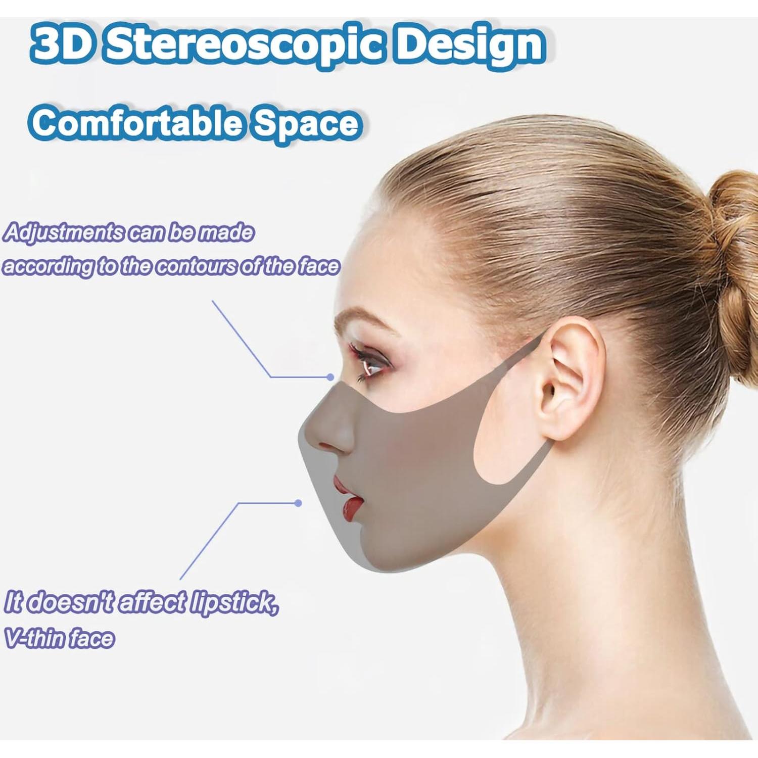 60 Mascarillas KF94 TEQIFU Negras Desechables 4 Capas Eficiencia >95%