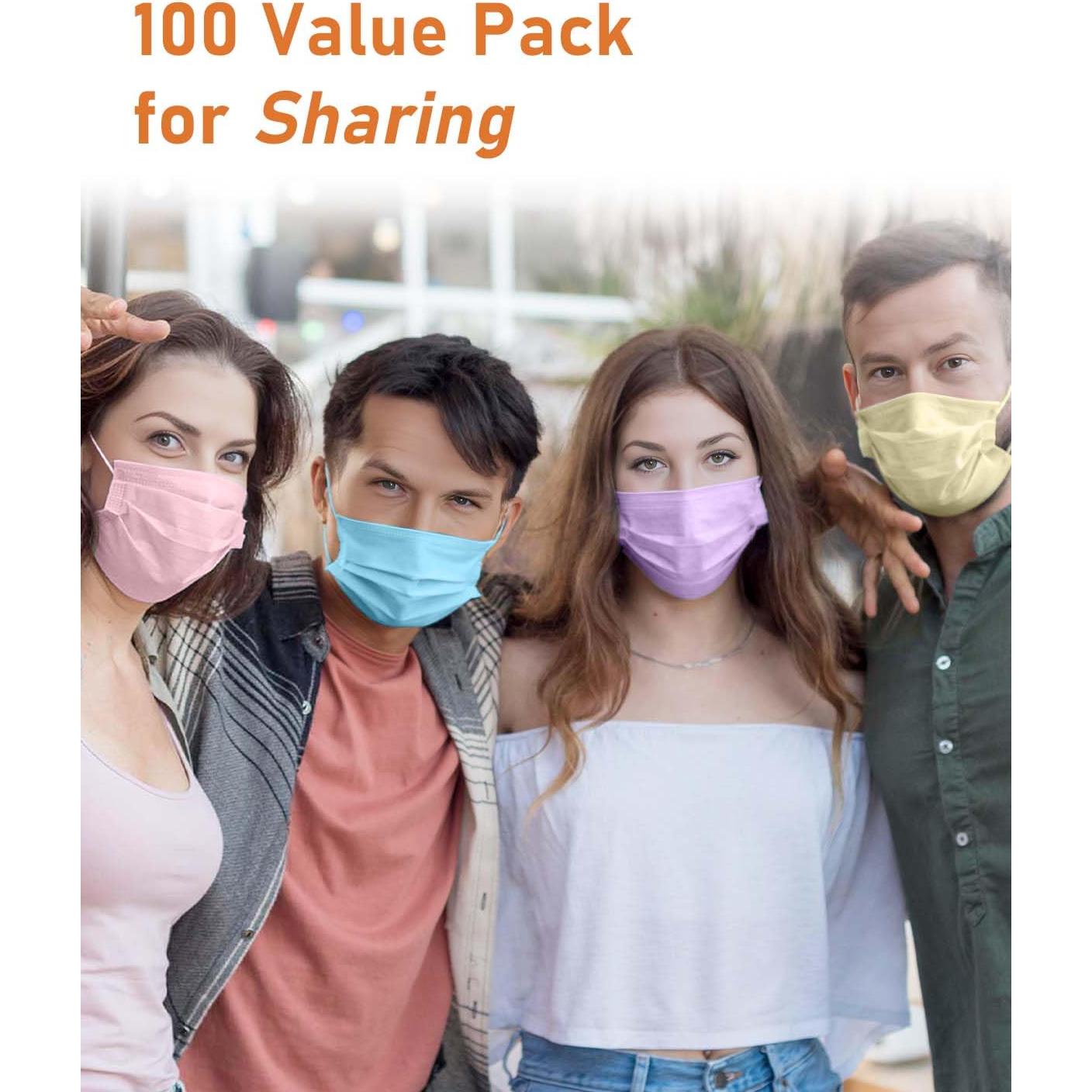 Mascarillas Desechables TeNice 100 Unidades 4 Capas Grado Médico