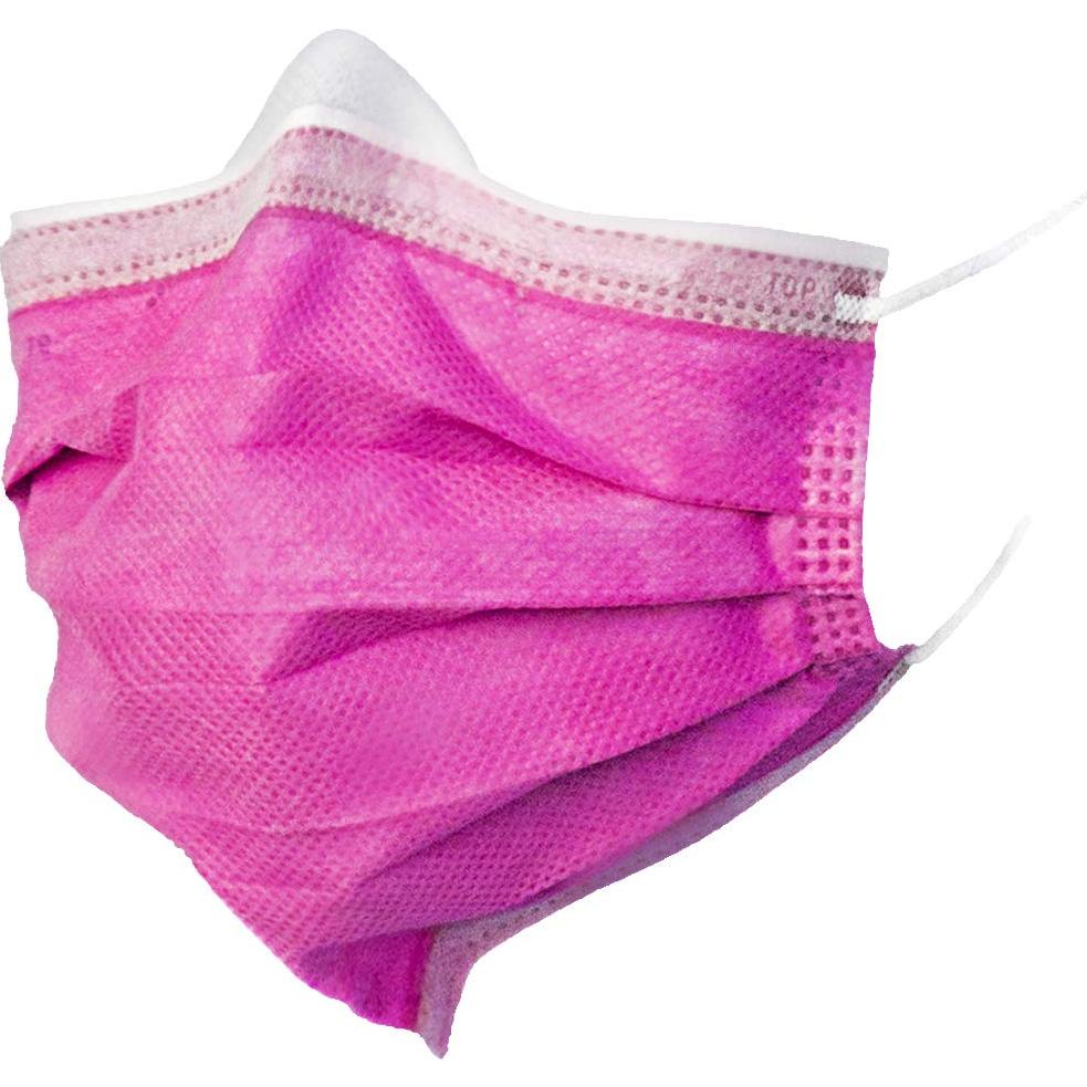 Mascarillas BeeSure Vibe Rosa Glamuroso 50 Unidades ASTM 3