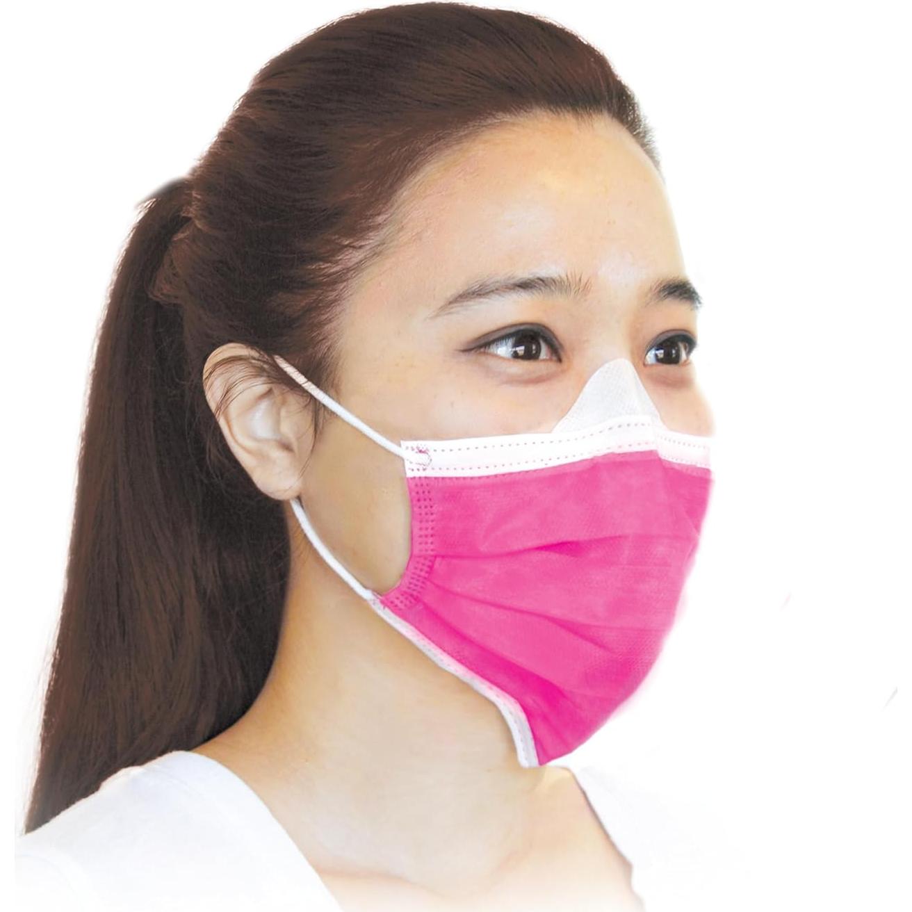 Mascarillas BeeSure Vibe Rosa Glamuroso 50 Unidades ASTM 3