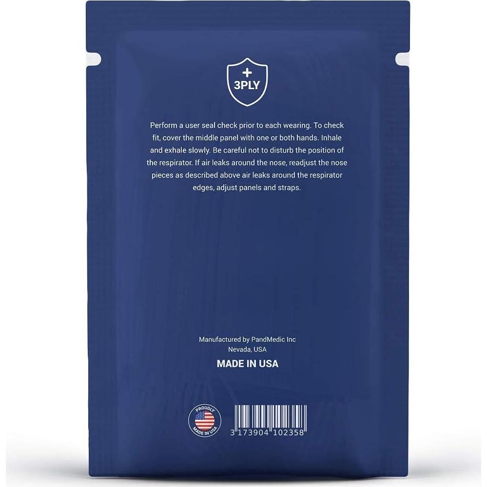 Mascarillas desechables PandMedic 3 capas - 50 unidades