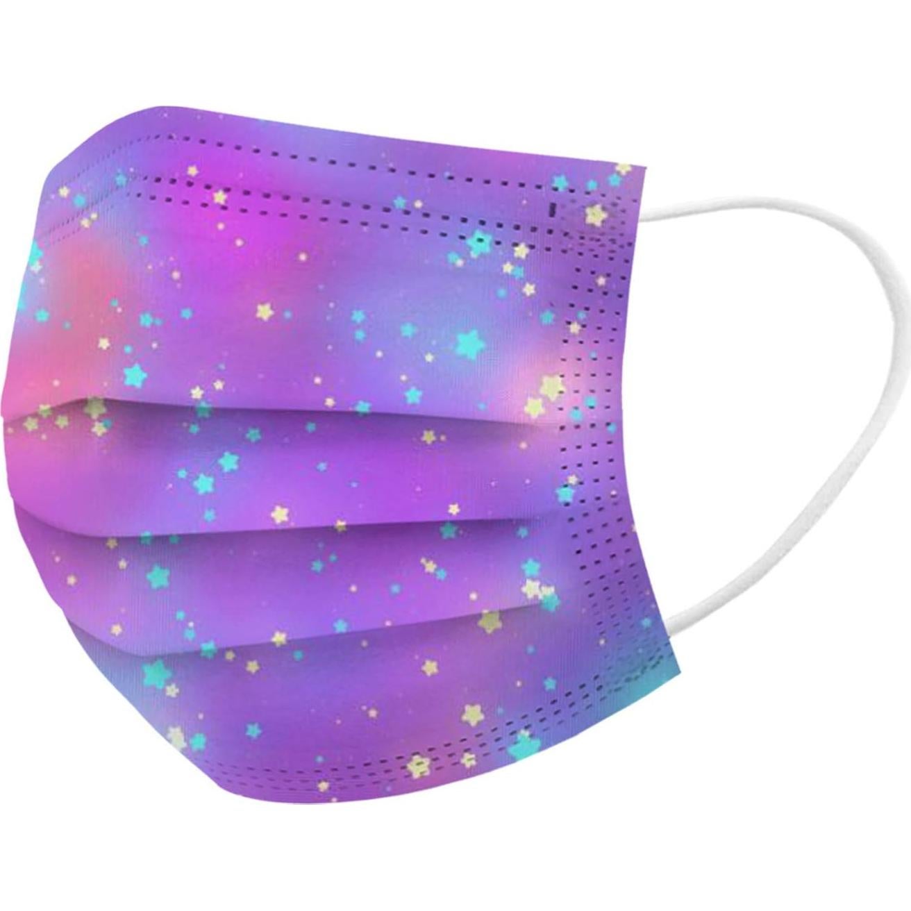 50 Mascarillas Faciales Desechables Niños 3 Capas Ajustables