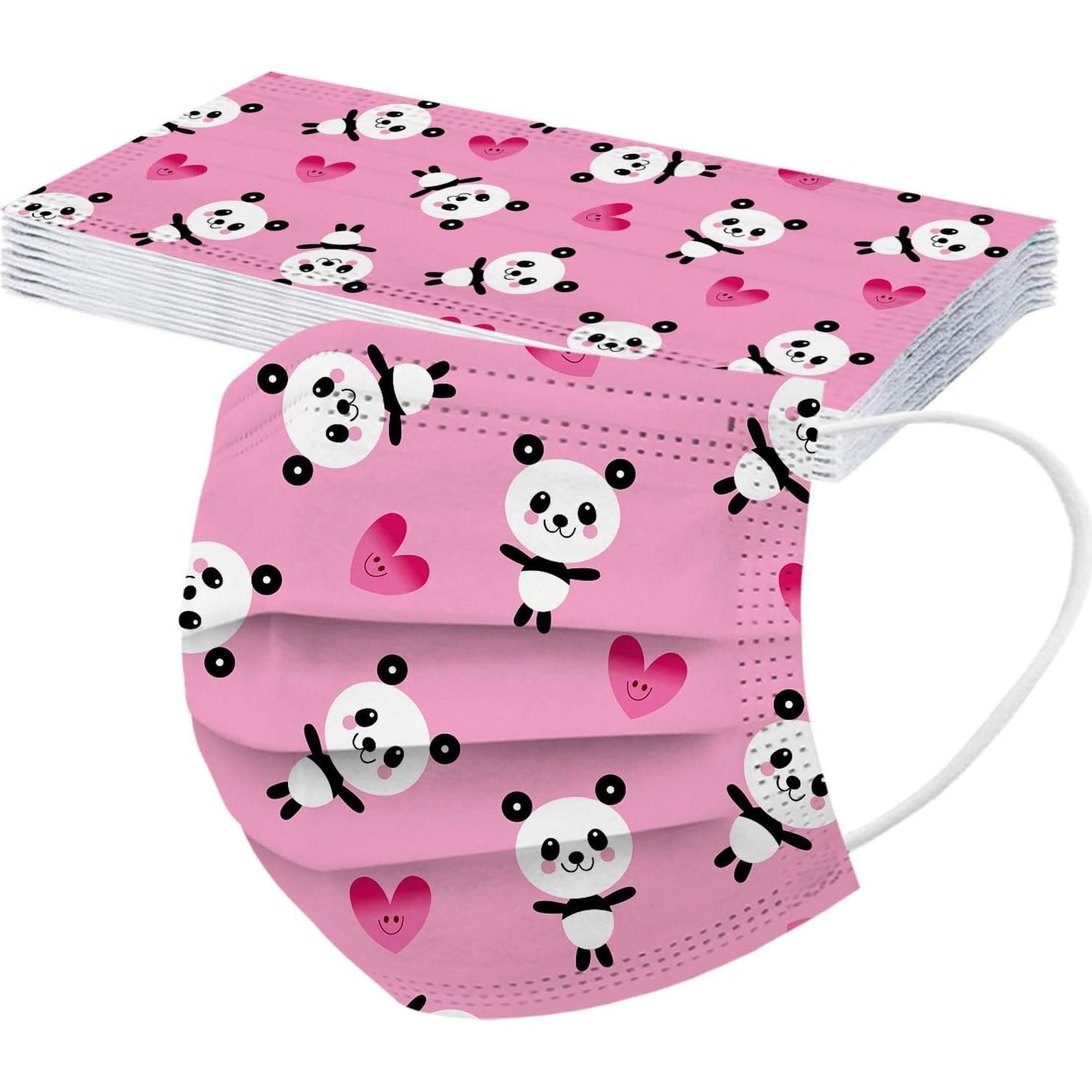 50 Mascarillas Faciales Desechables Niños 3 Capas Ajustables