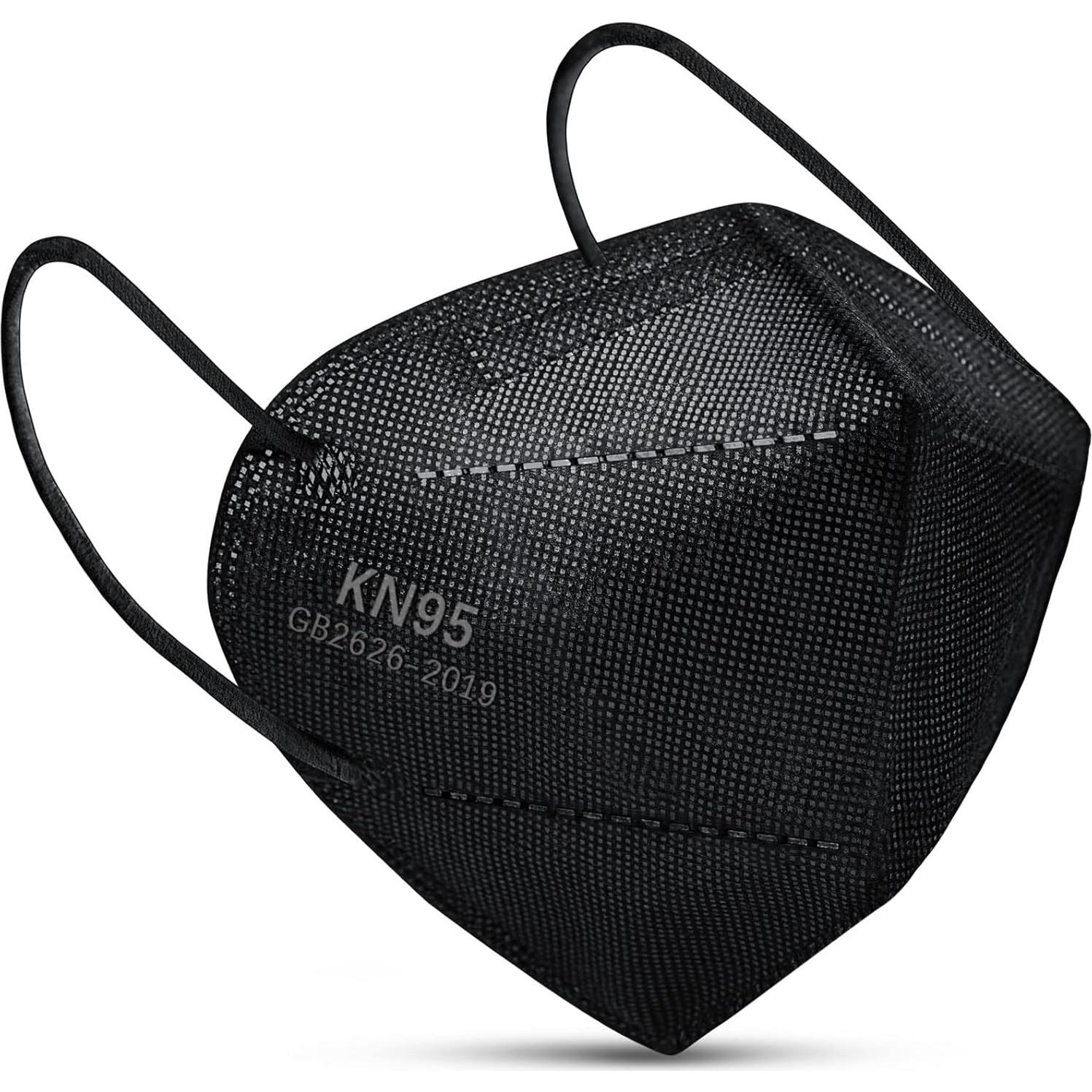 Mascarilla KN95 Boncare Negra 30 Pcs 5 Capas Filtrado 95%