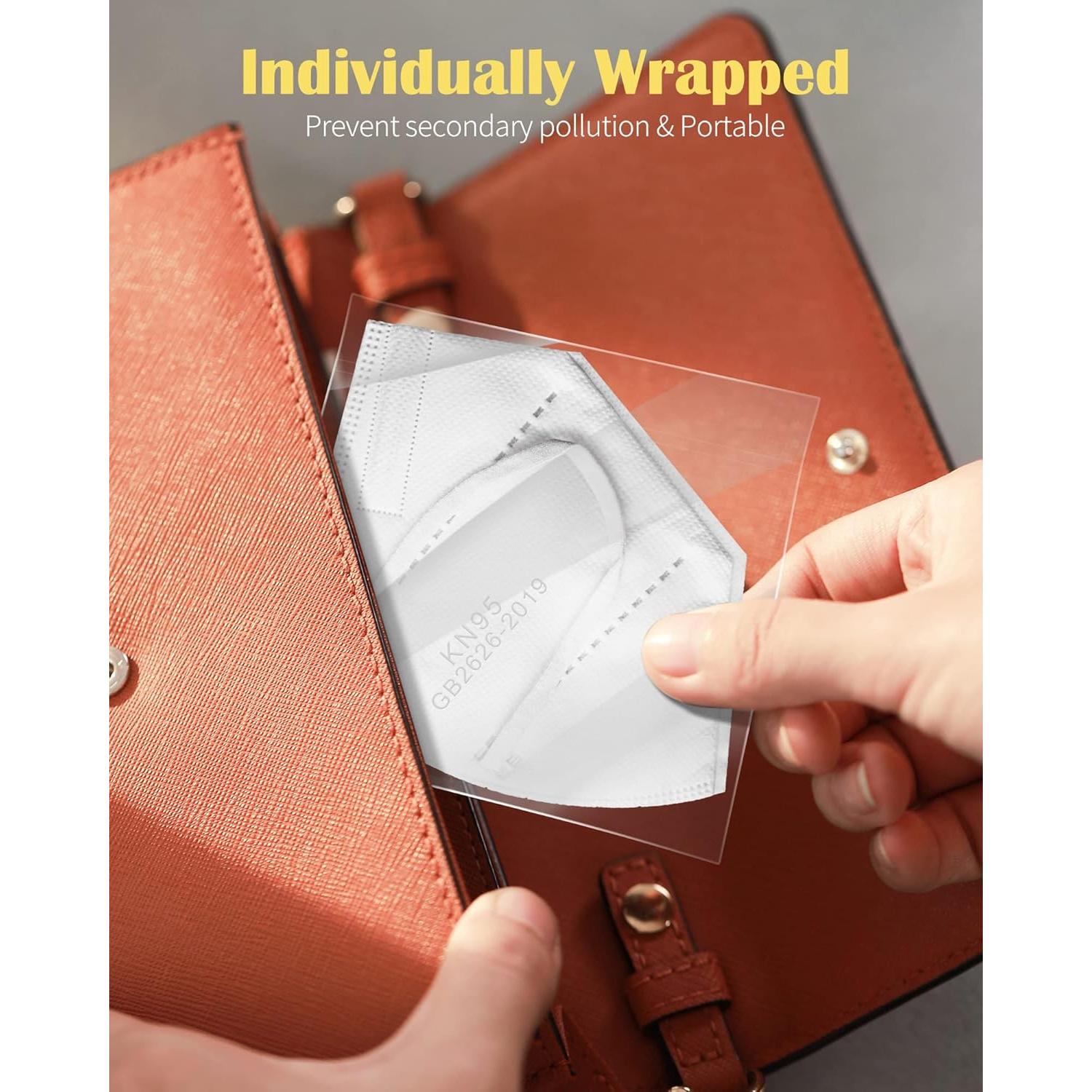 Mascarillas KN95 YUIKIO - Paquete de 30 Unidades - Filtración >95%