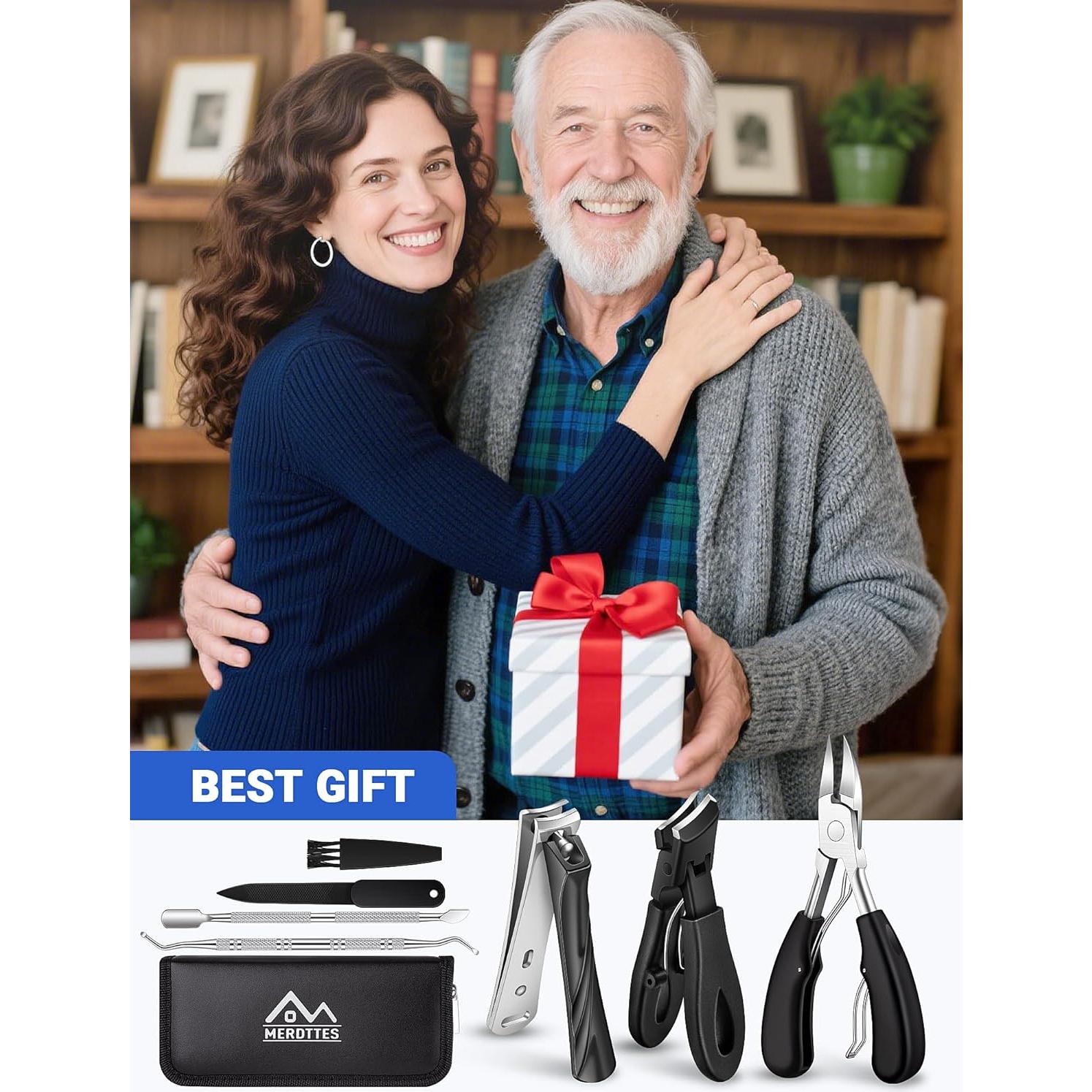 Cortauñas Profesional MERDTTES 7 Pcs para Uñas Gruesas