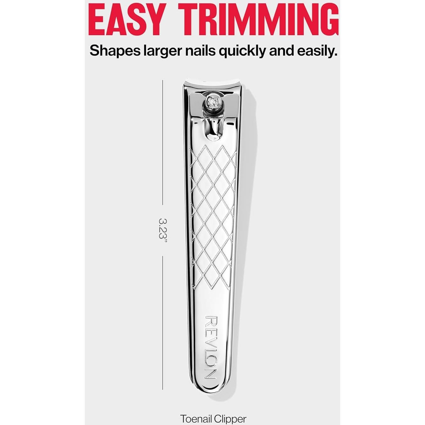 Cortauñas Revlon para Pies con Cuchilla Curvada y Lima