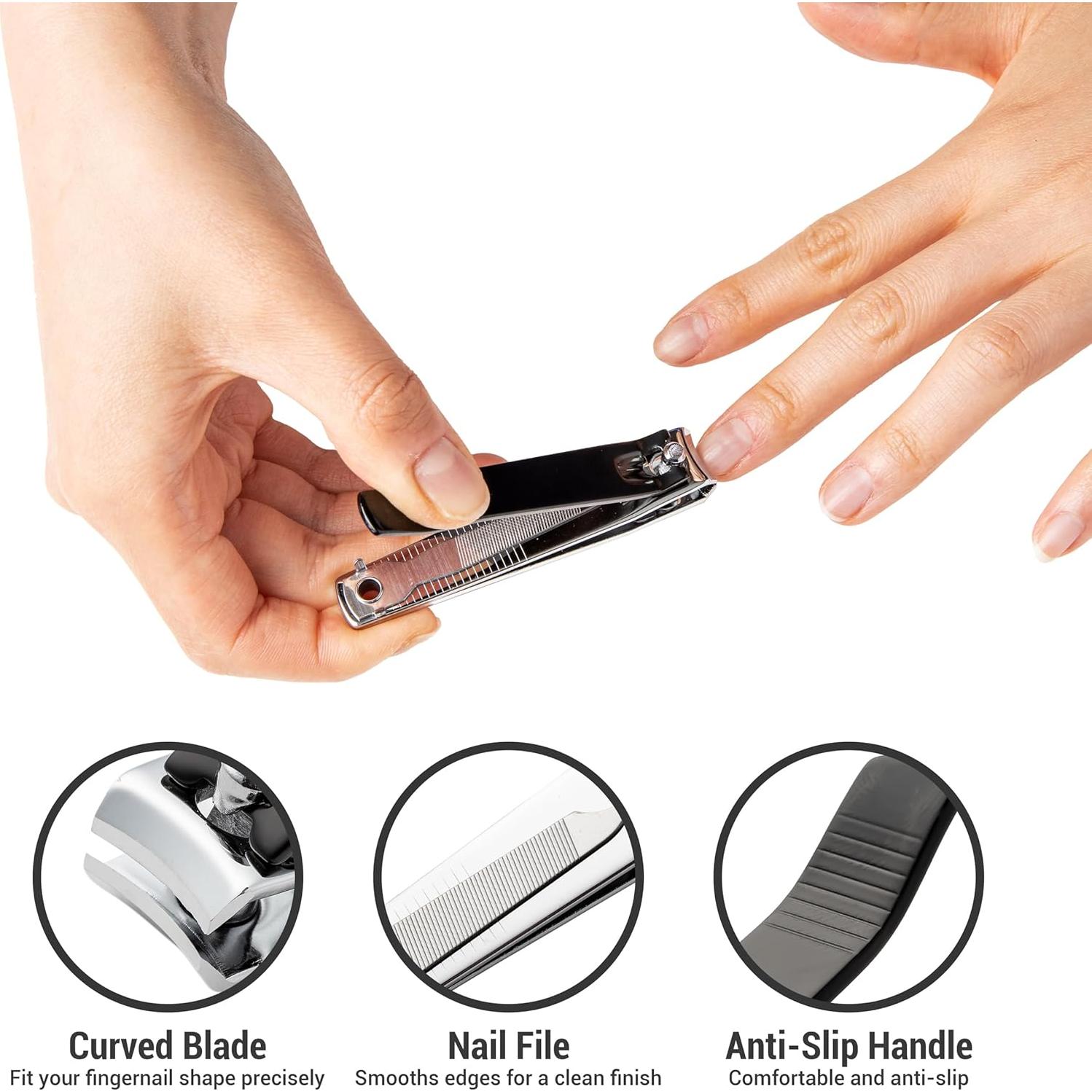 Juego de Cortauñas 6 Piezas CERTIGEN - Uñas de Manos y Pies