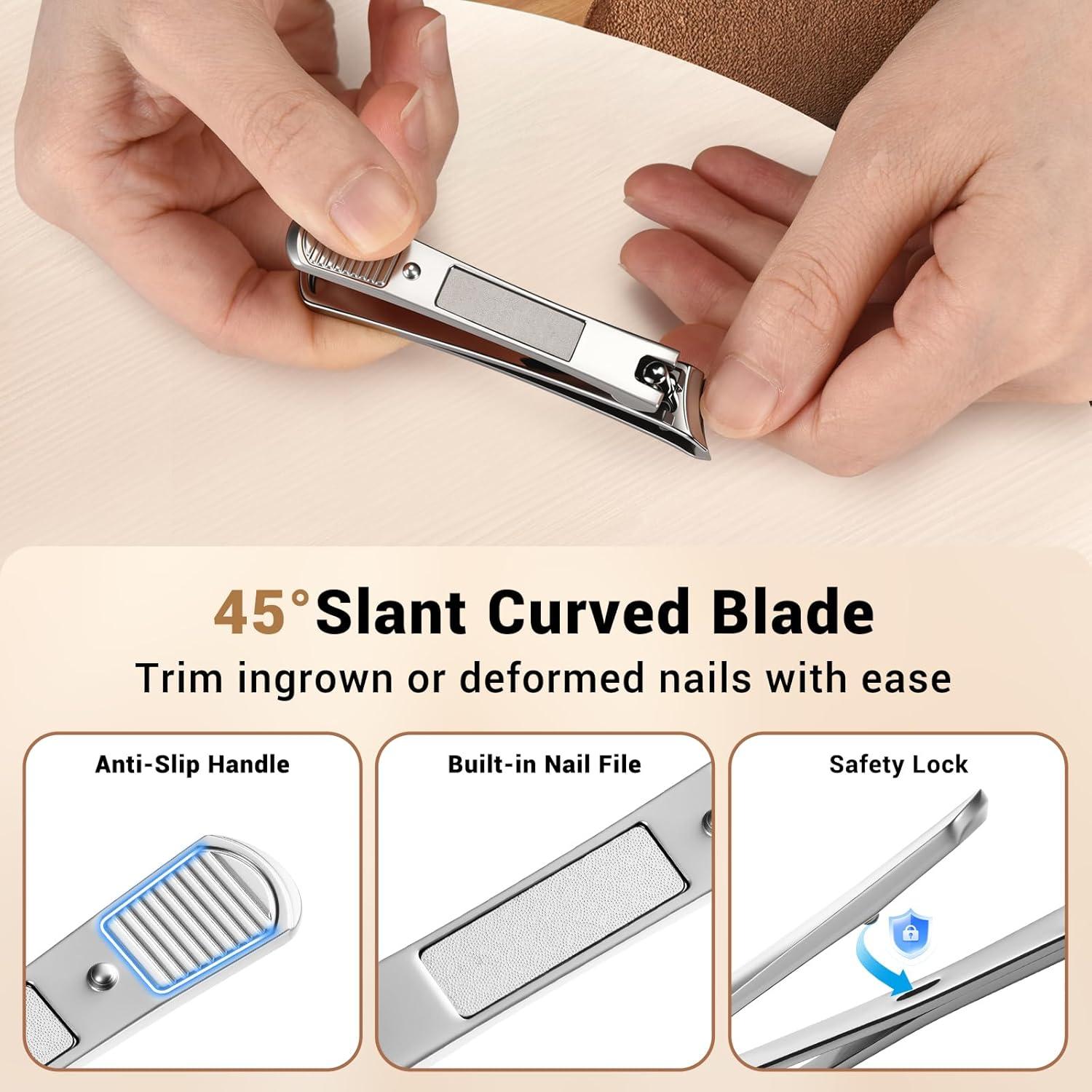 Set de Cortauñas para Personas Mayores 8 Piezas - Huing