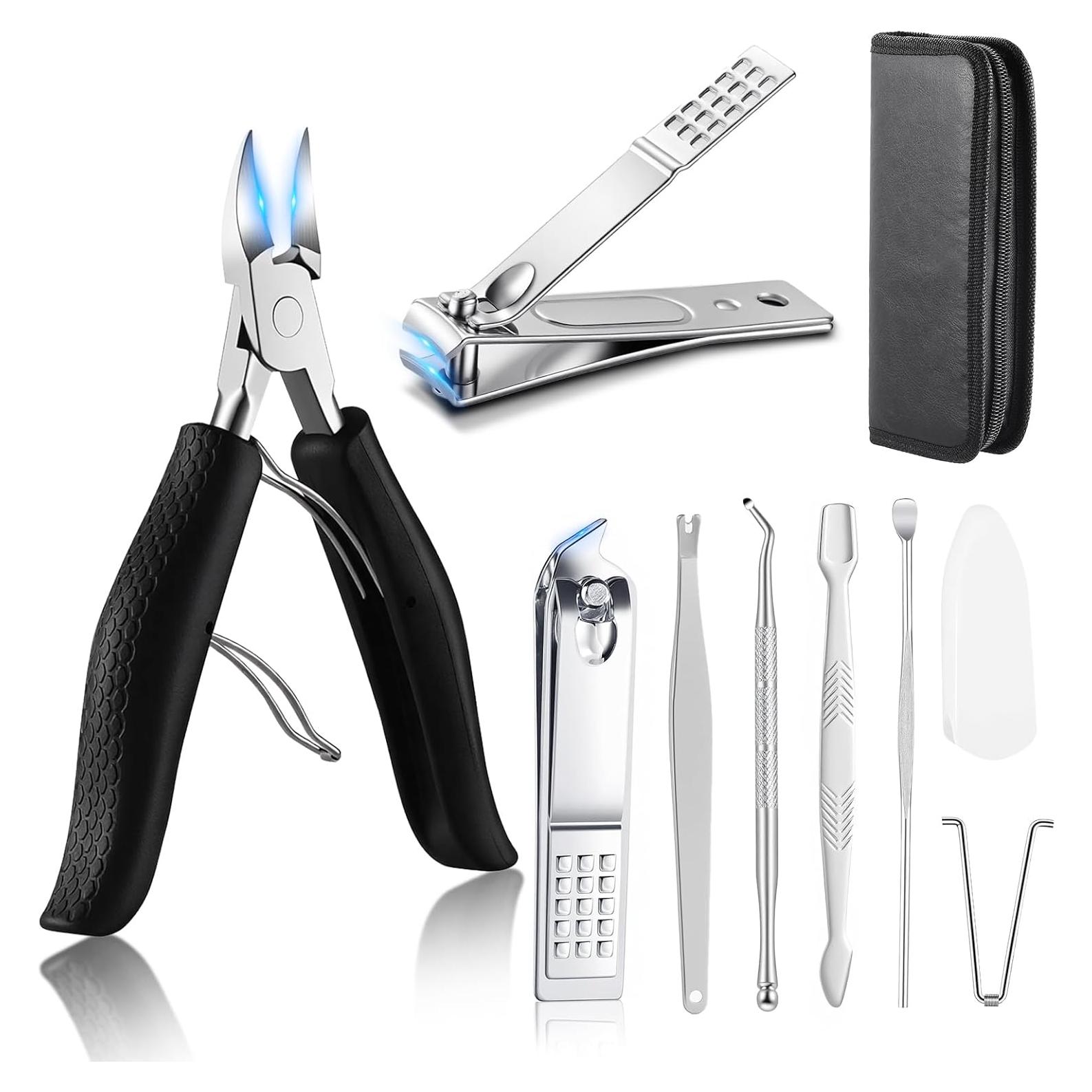 Juego de Pedicura Profesional Fvbber 8 Piezas Uñas Gruesas