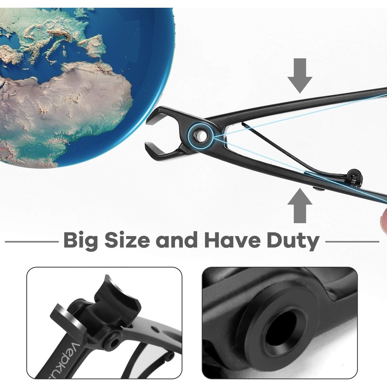 Juego de Cortauñas Vepkuso Mango Largo para Uñas Gruesas