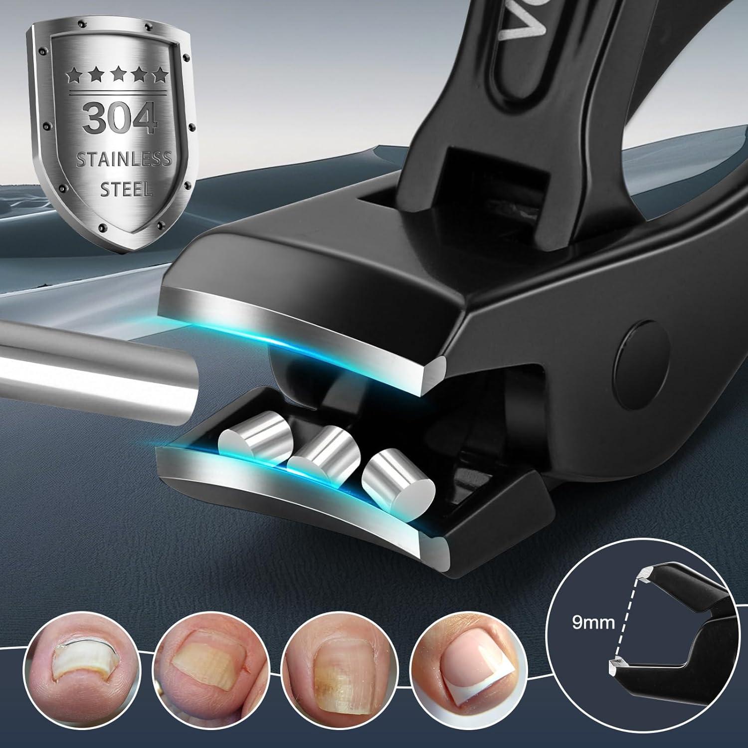 Juego de Cortauñas Vepkuso Mango Largo para Uñas Gruesas