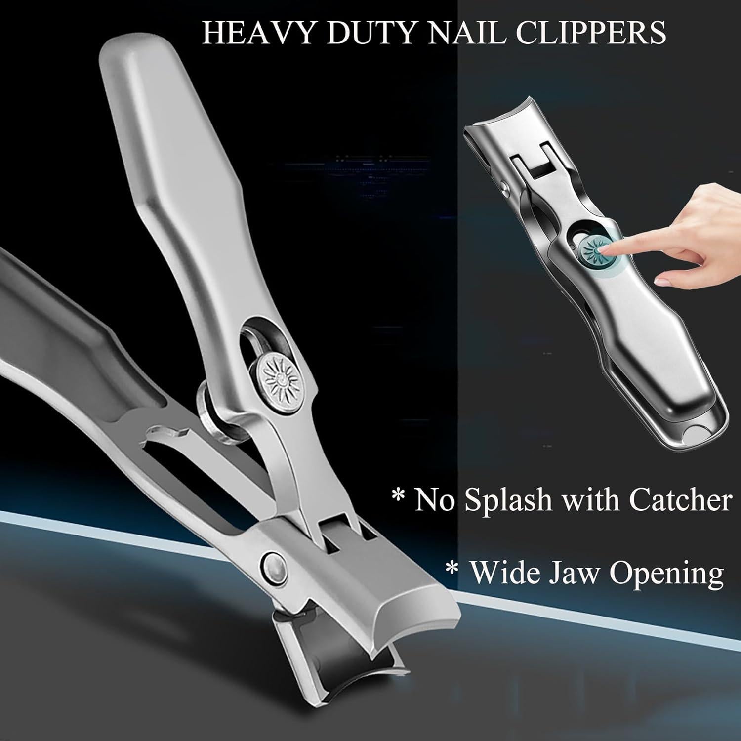 Cortauñas Gruesas Popsica - Uso Pesado, Apertura Ancha, 360°